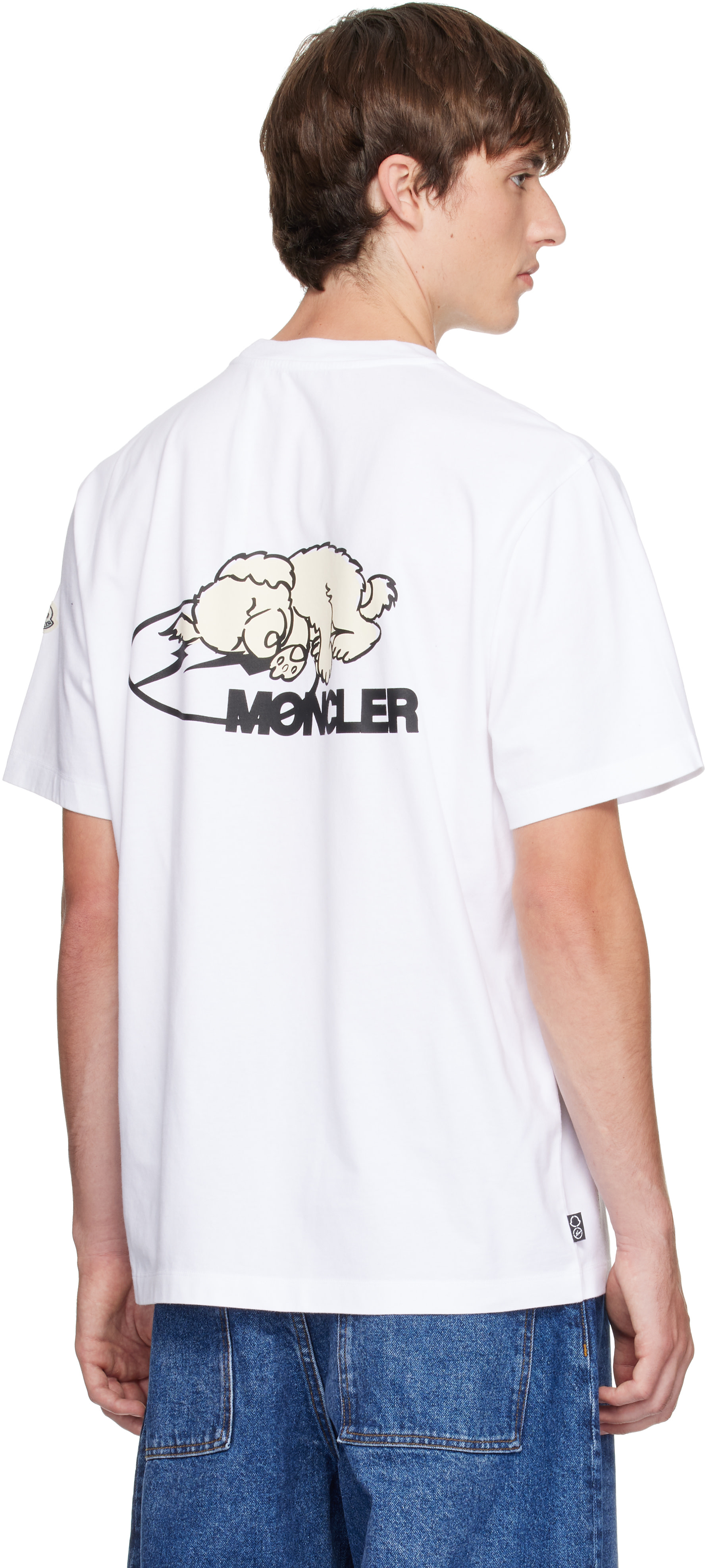 Moncler Genius: Moncler x Fragment ホワイト Dog プリントTシャツ