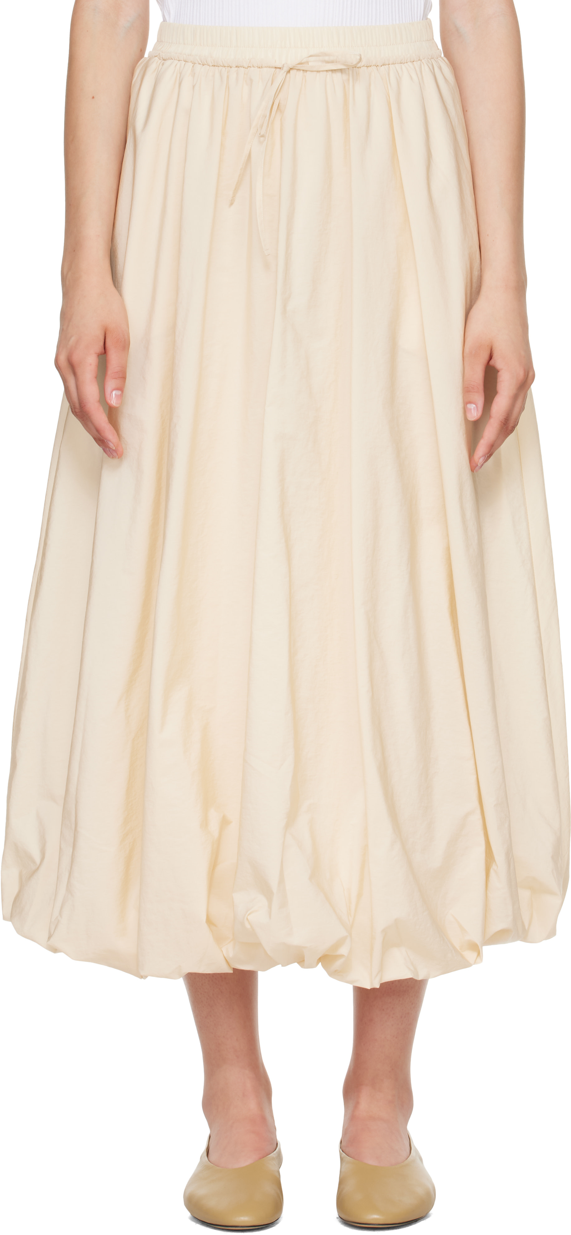 Weekend Max Mara - Jupe midi Ciurma blanc cassé