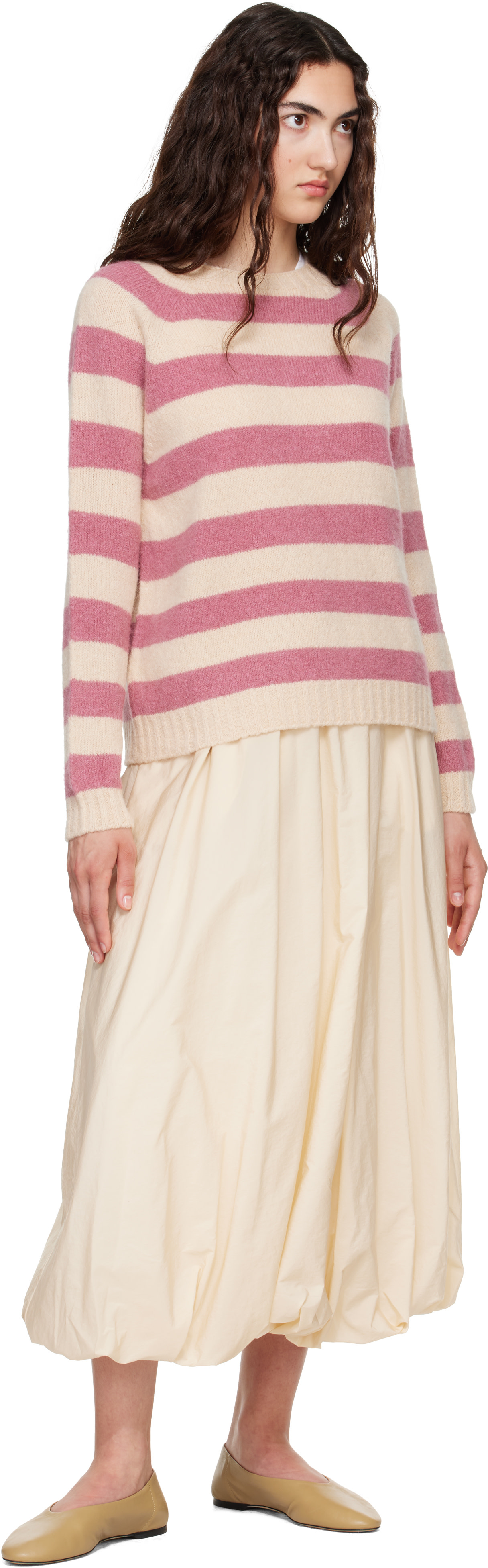 Weekend Max Mara - Jupe midi Ciurma blanc cassé