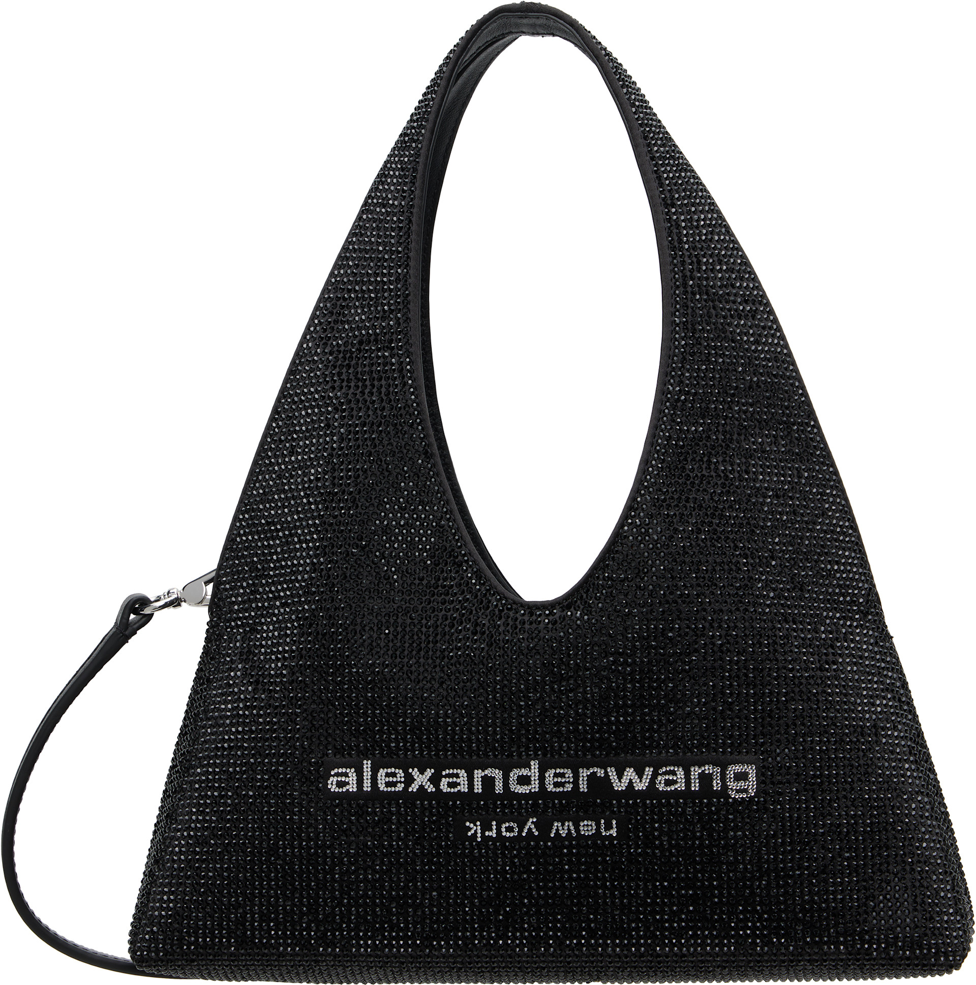 Alexander Wang: Black Pike Crystal Mini Bag | SSENSE