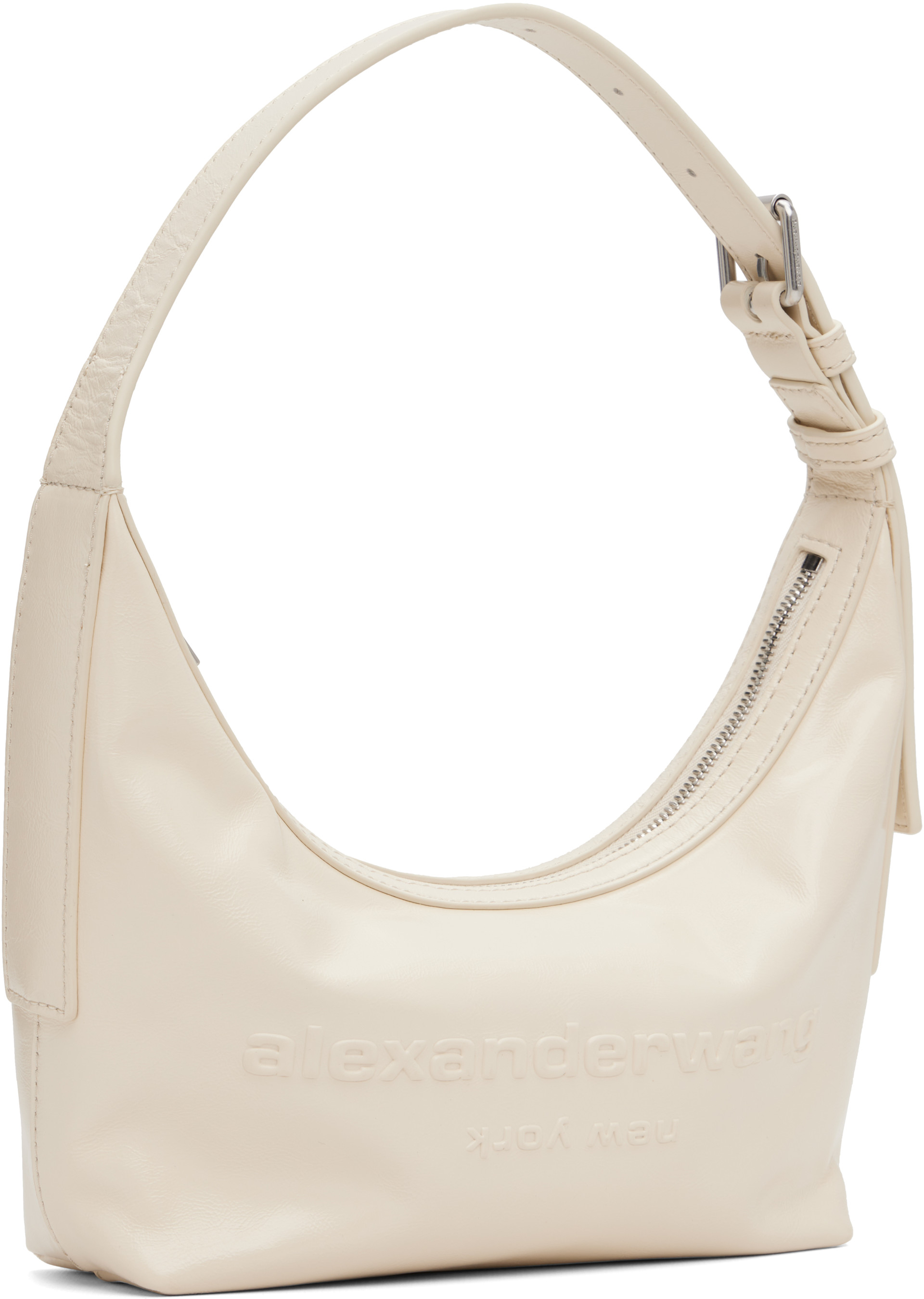 Alexander Wang: Off-White Punch Small Shoulder Bag | SSENSE
