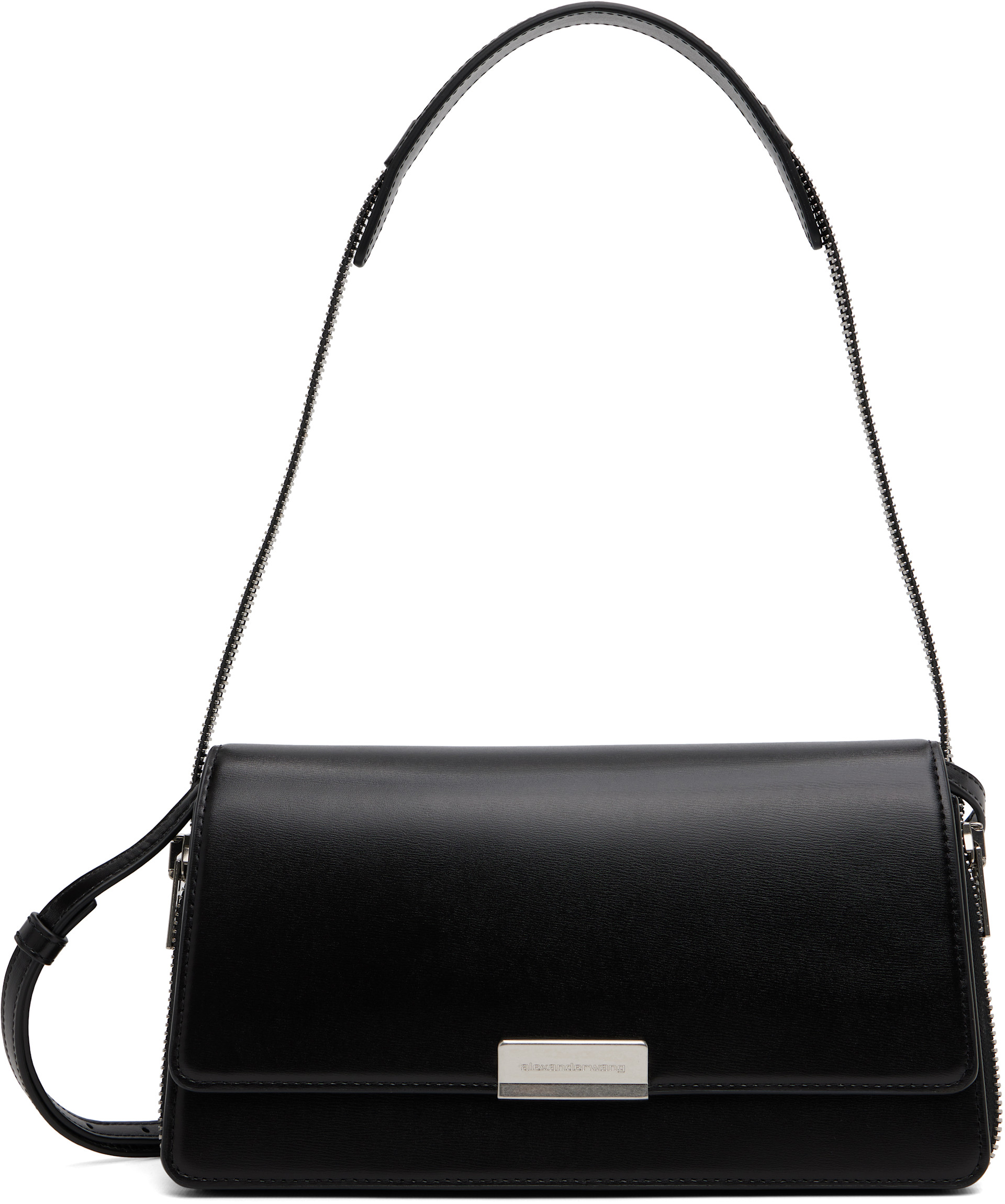 Alexander Wang ×  レザー ドローストリング バッグ Alexander Wang: Black Siren Shoulder Bag | SSENSE