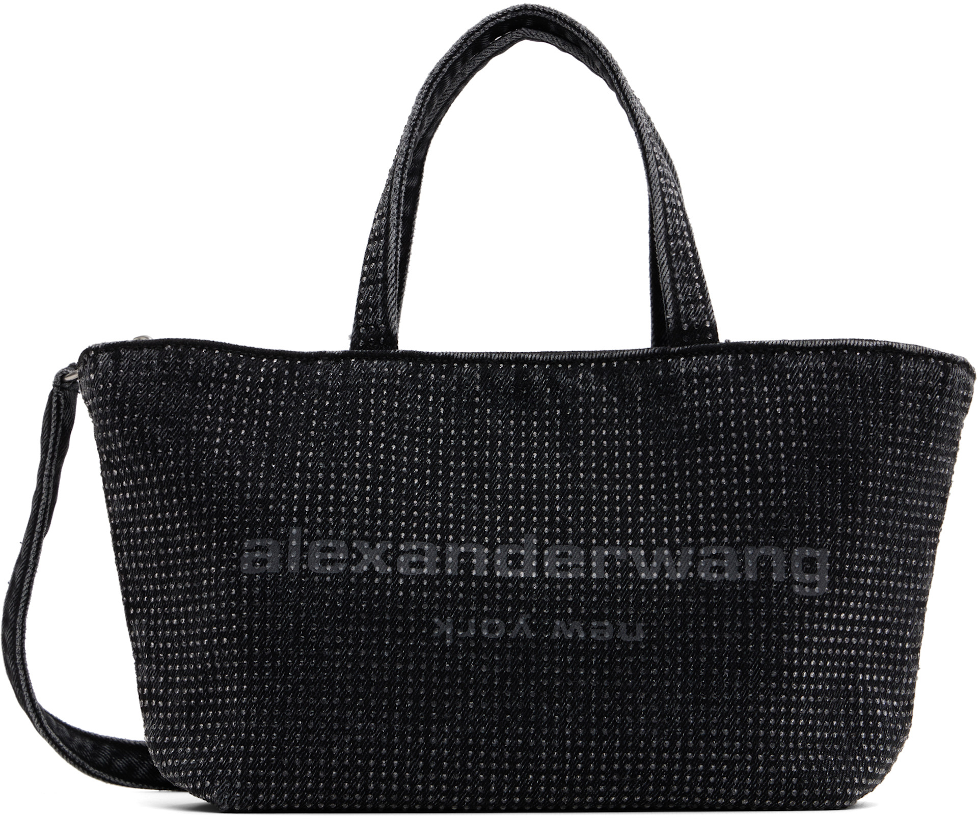 Alexander Wang - Mini cabas noir à appliqués facettés