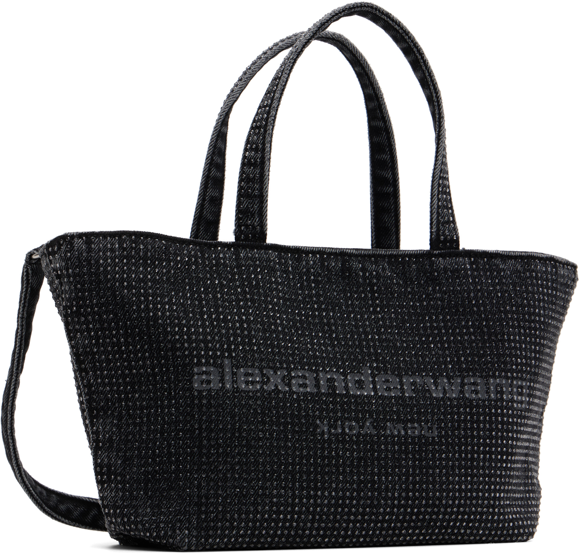 Alexander Wang - Mini cabas noir à appliqués facettés
