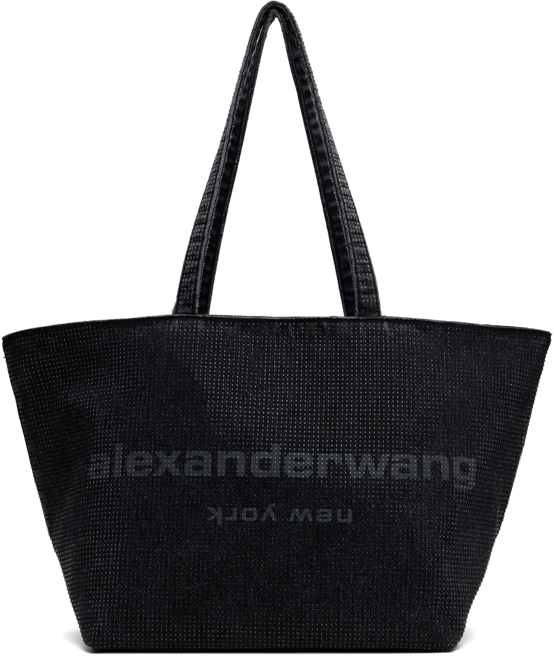 Alexander Wang - Cabas noir à logo gaufré