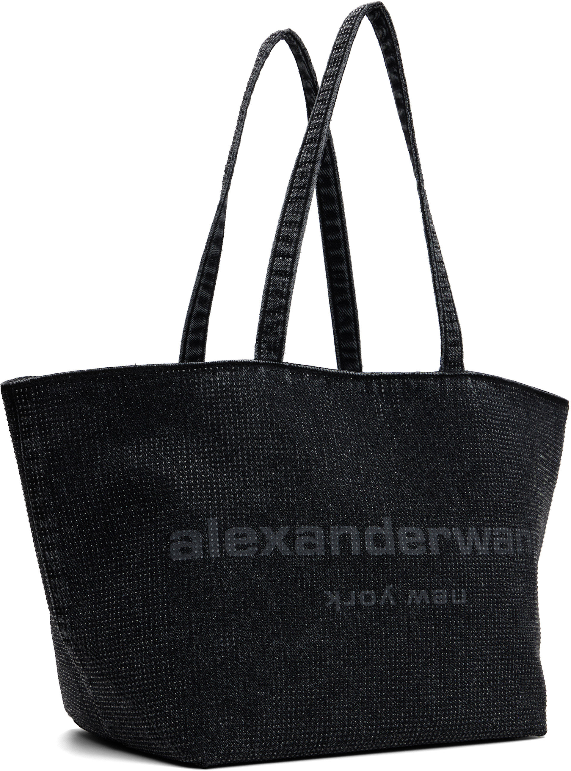 Alexander Wang - Cabas noir à logo gaufré