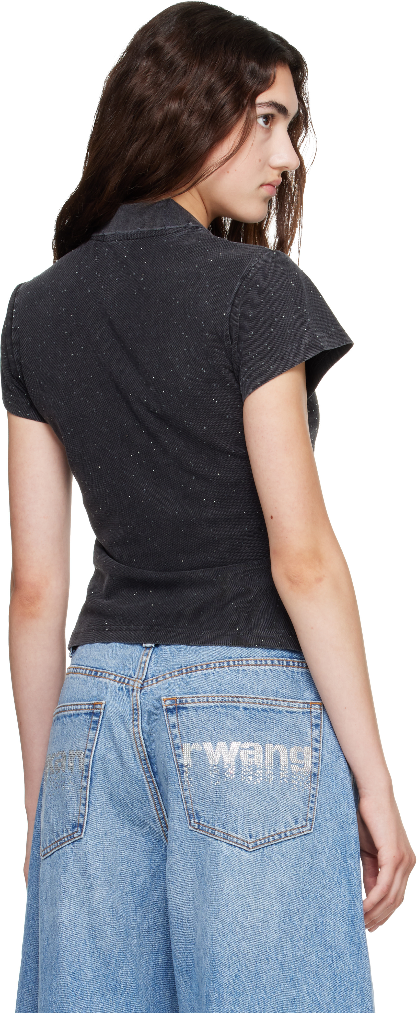 Alexander Wang - Polo rétréci noir