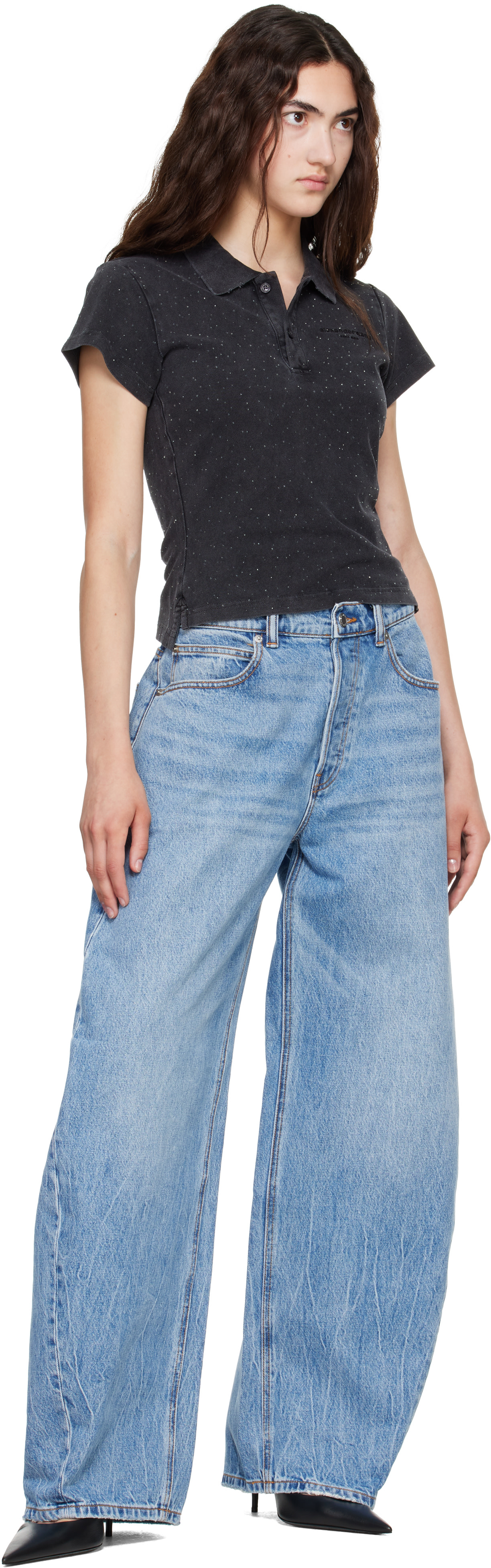 Alexander Wang - Polo rétréci noir