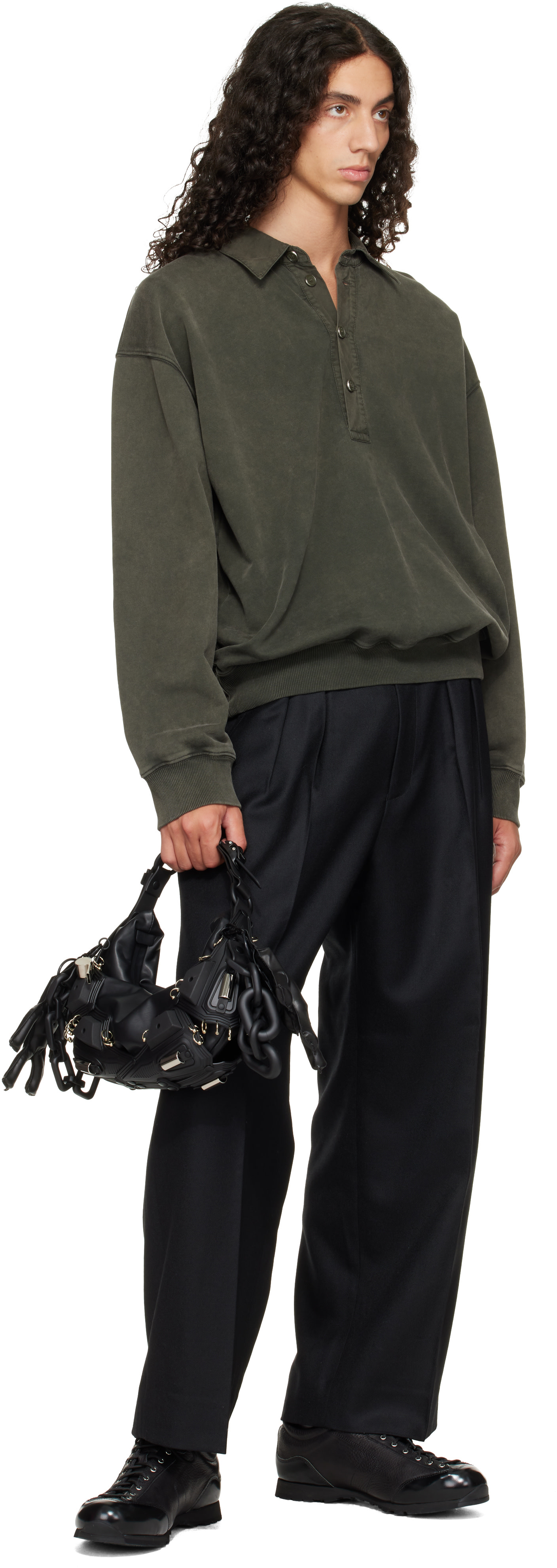 Innerraum: Black Object M02 Small Half Moon Bag | SSENSE Canada