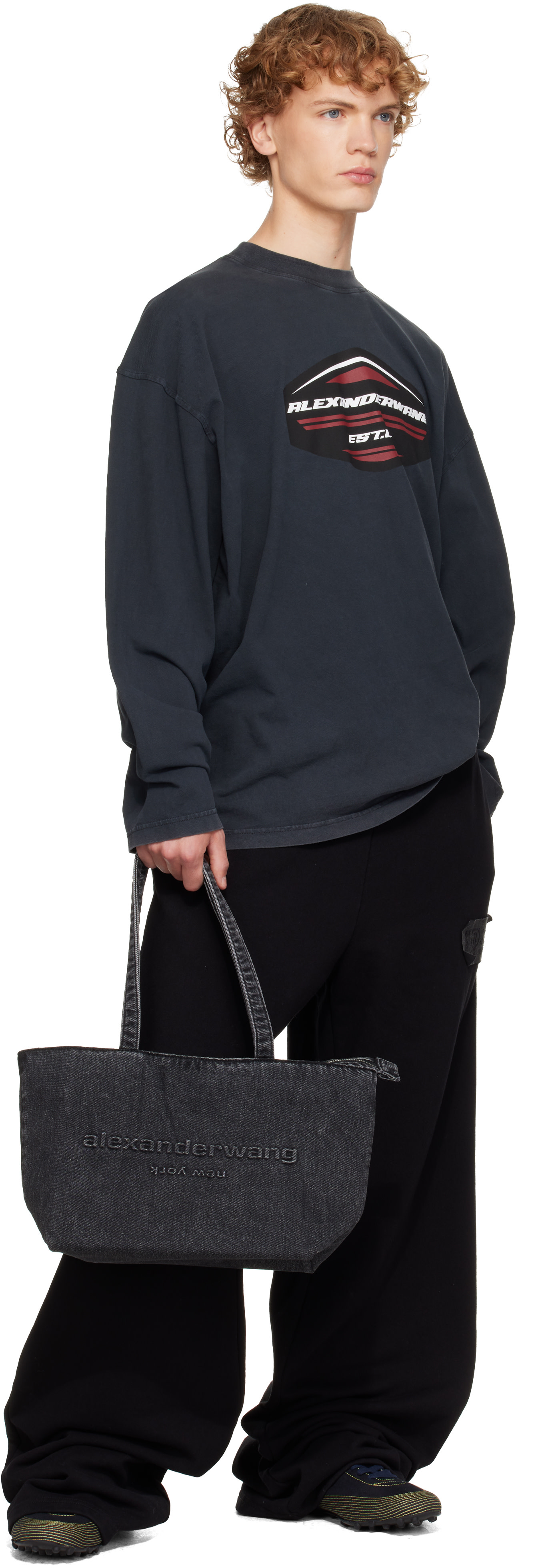 Alexander Wang - Black Punch Medium Tote