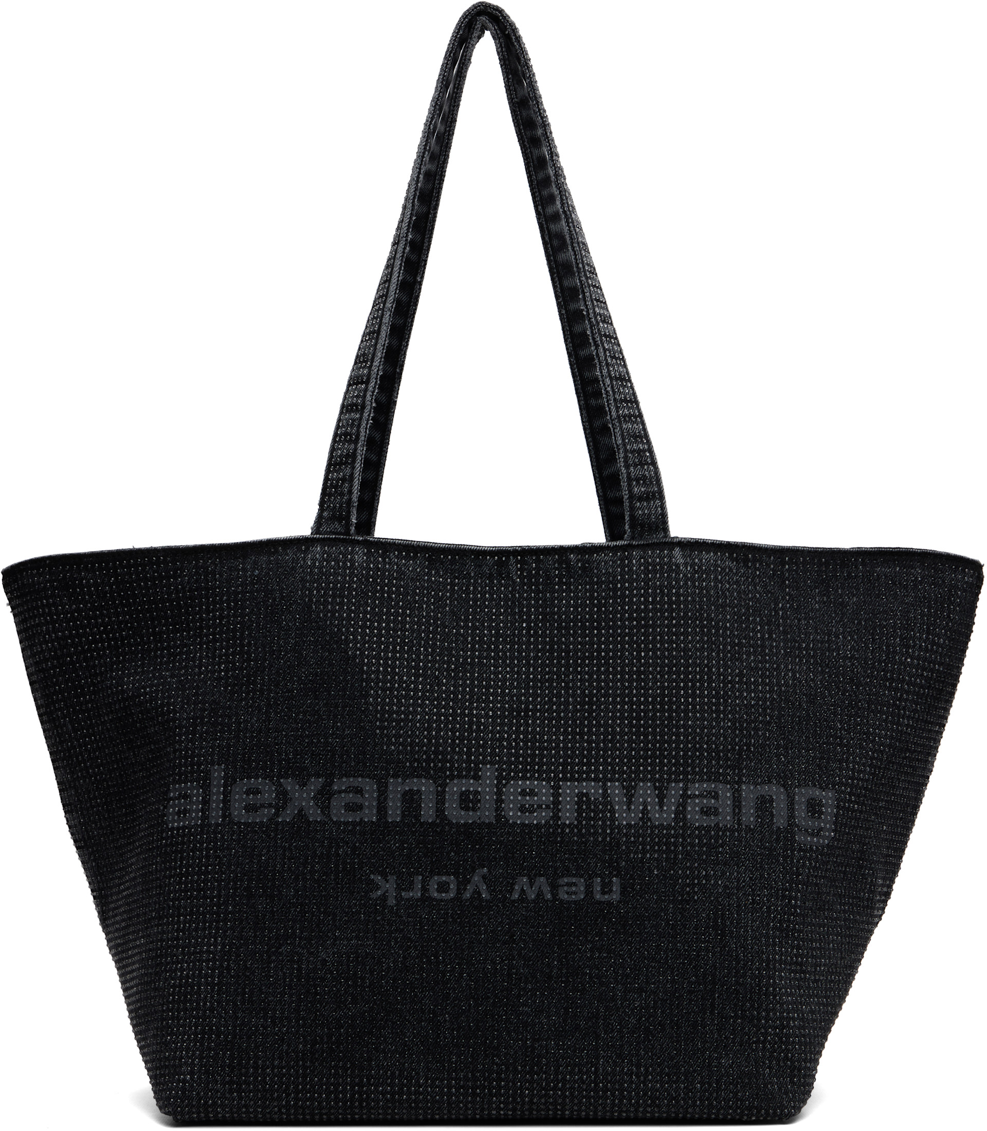Alexander Wang - Cabas noir à logo gaufré
