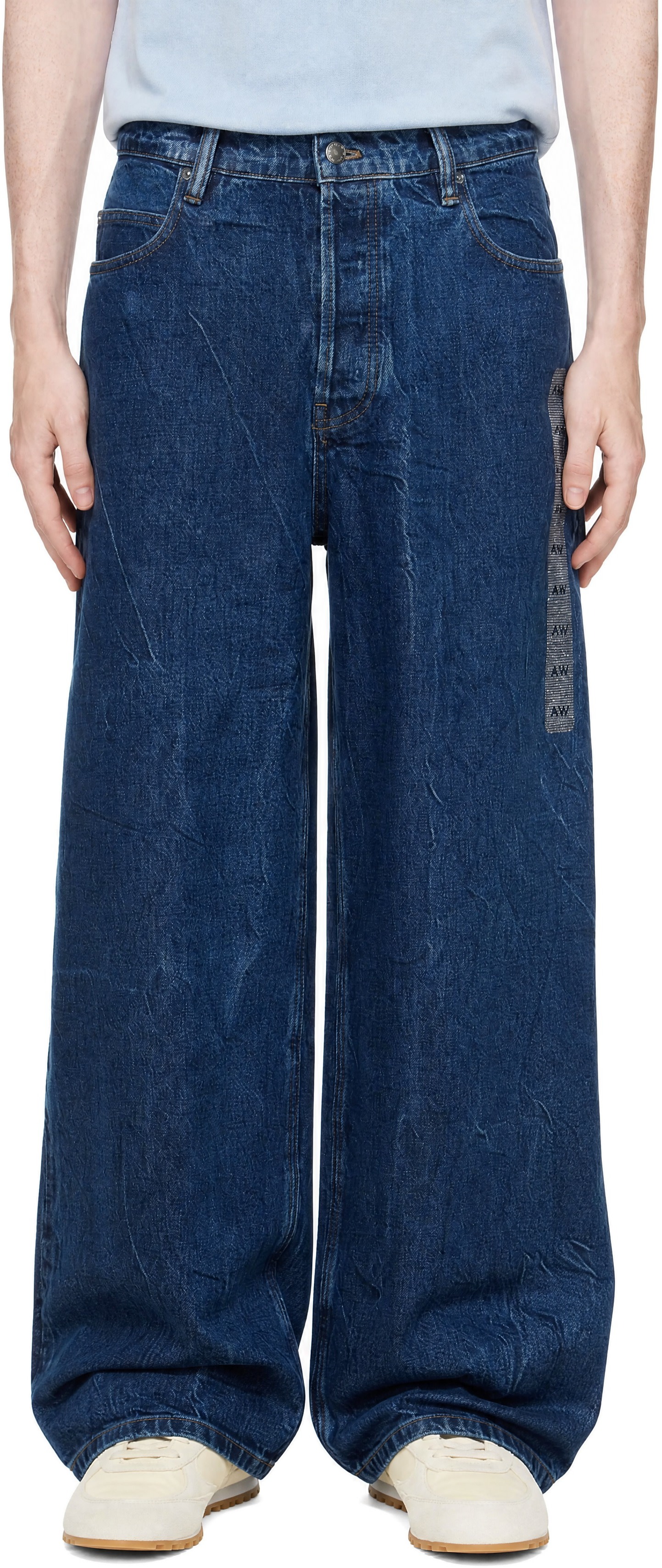 Alexander Wang - Blue Flasher Graphic Jeans