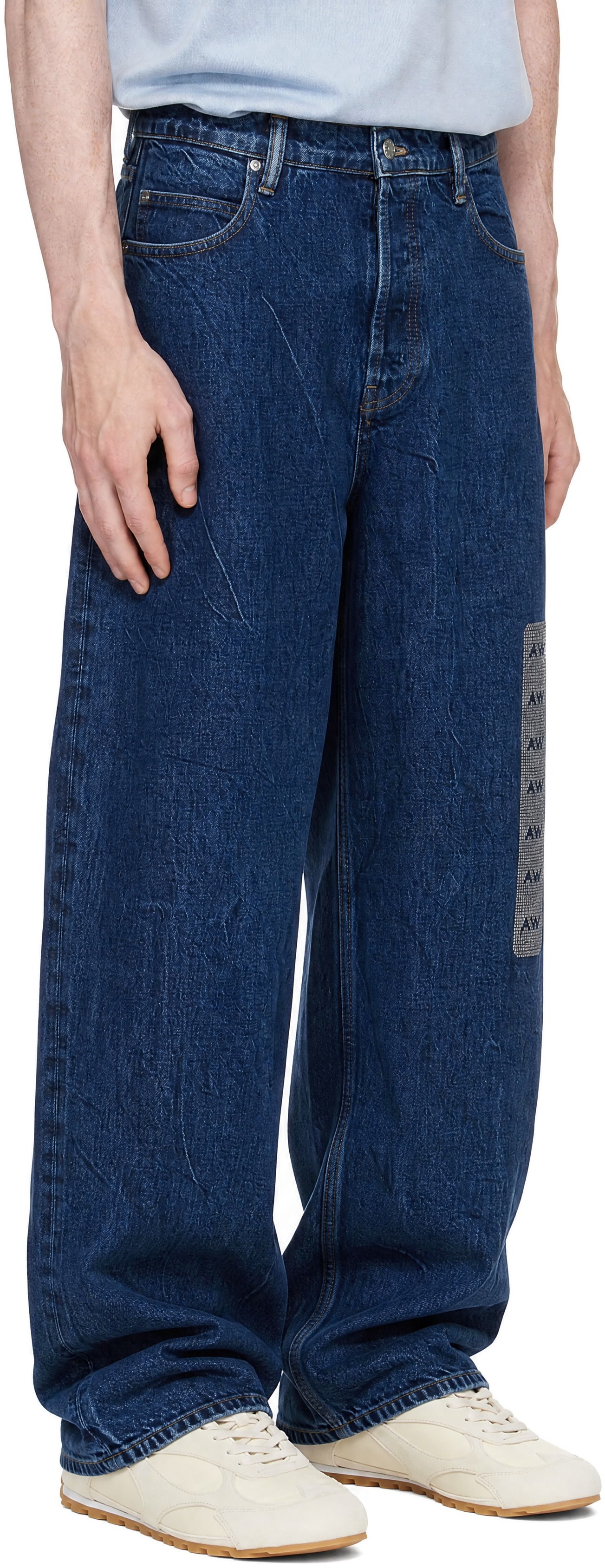 Alexander Wang - Blue Flasher Graphic Jeans