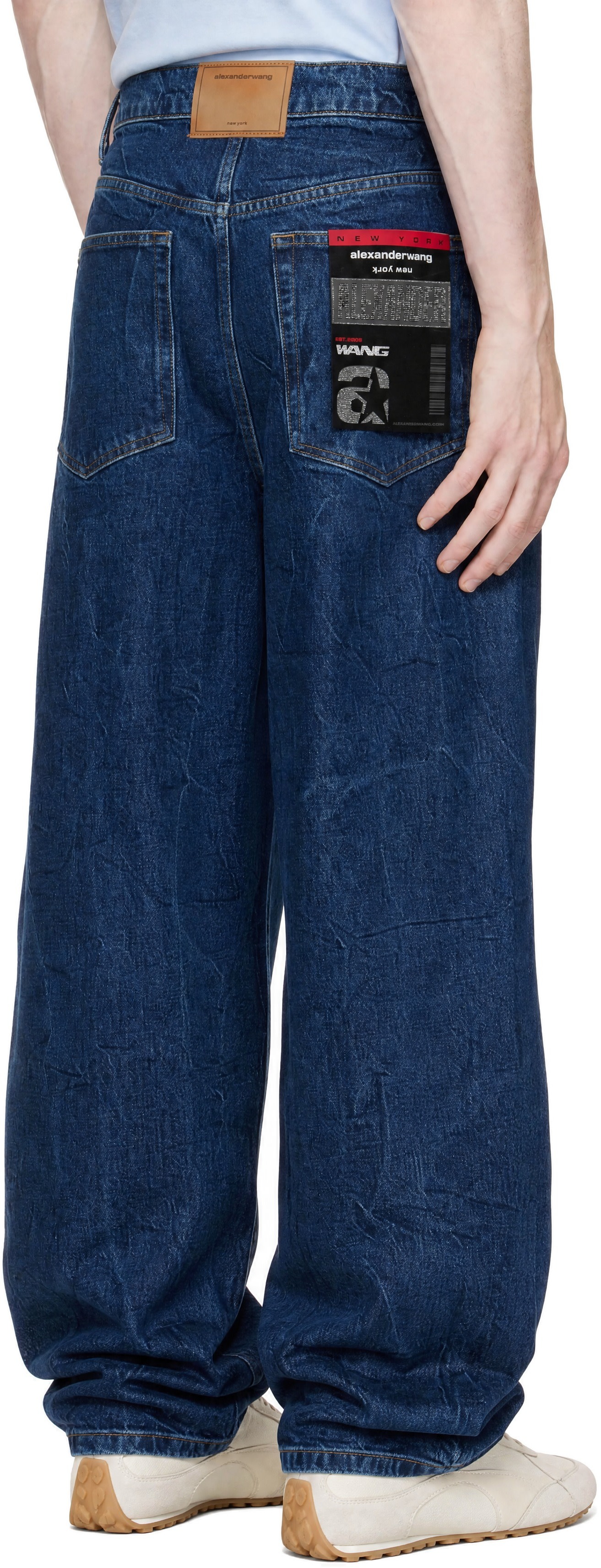 Alexander Wang - Blue Flasher Graphic Jeans
