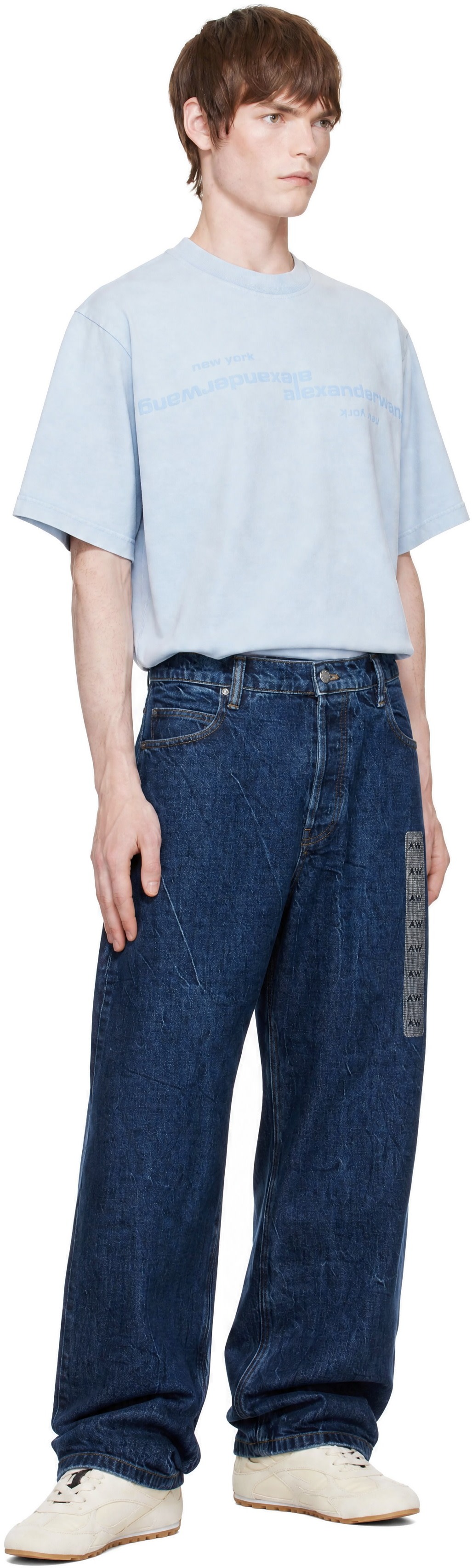 Alexander Wang - Blue Flasher Graphic Jeans