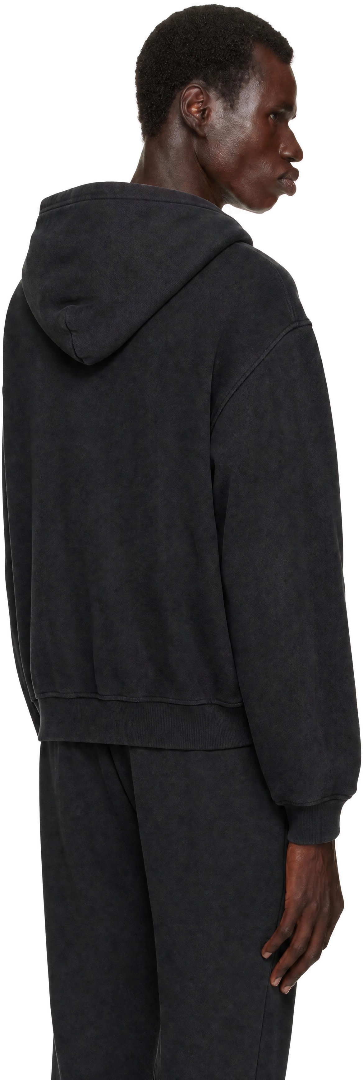 Alexander Wang: Black Crystal Hotfix 'I Heart AW' Hoodie | SSENSE
