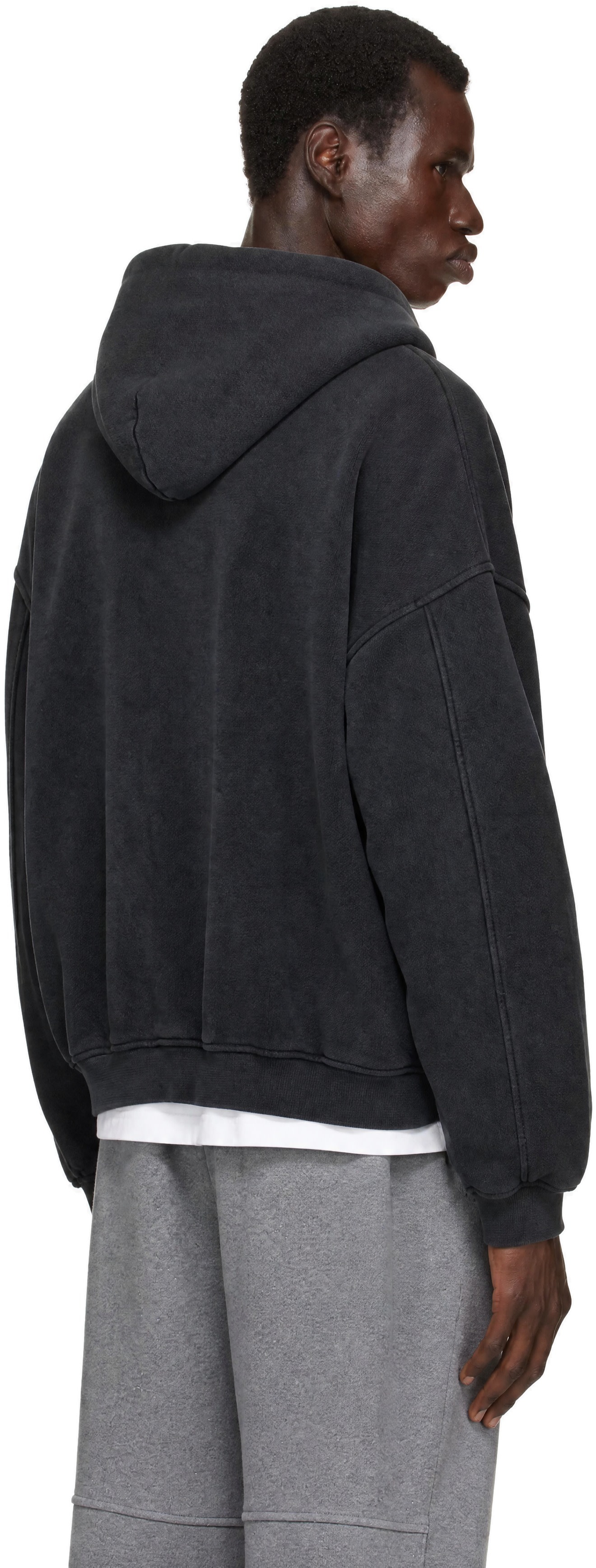 Alexander Wang - Pull à capuche graphique noir