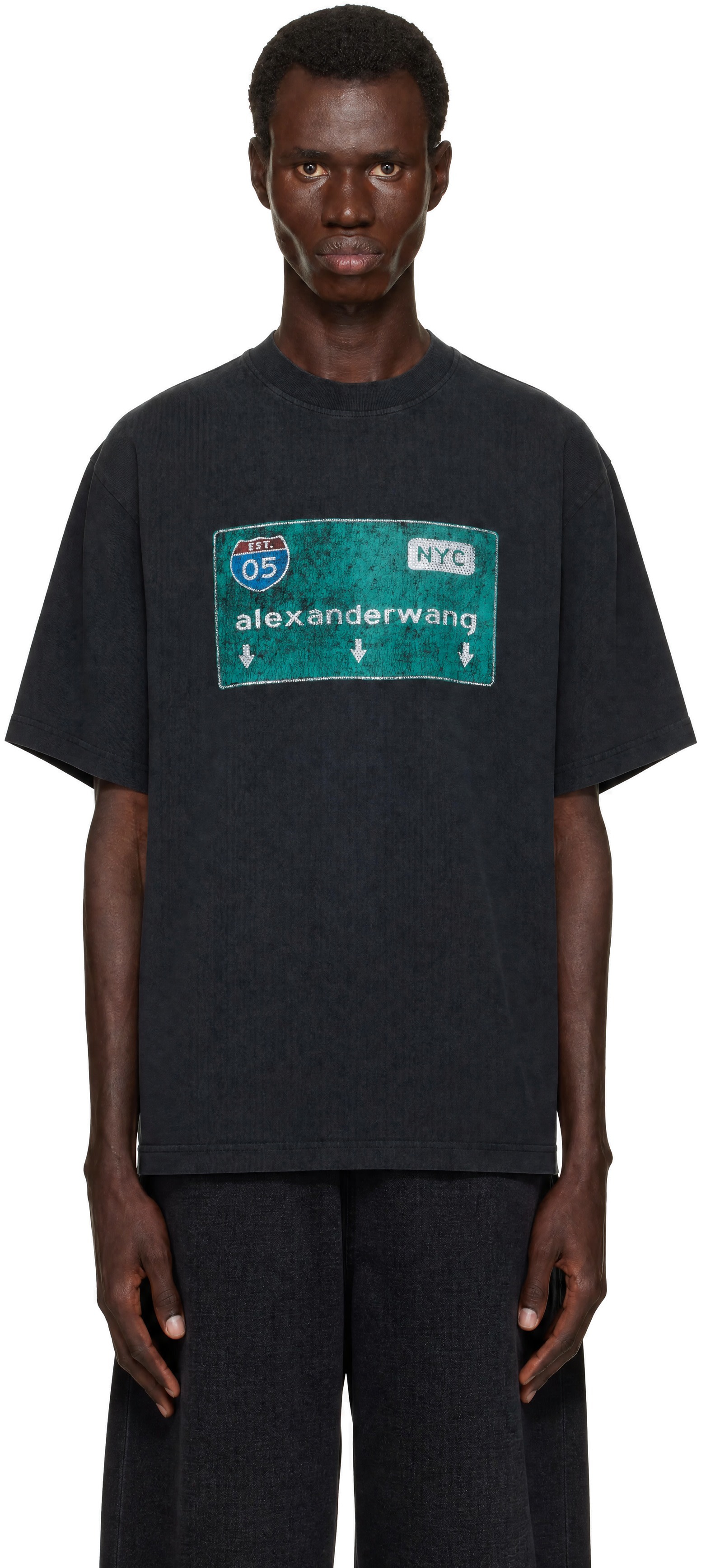 Alexander Wang - T-shirt graphique noir