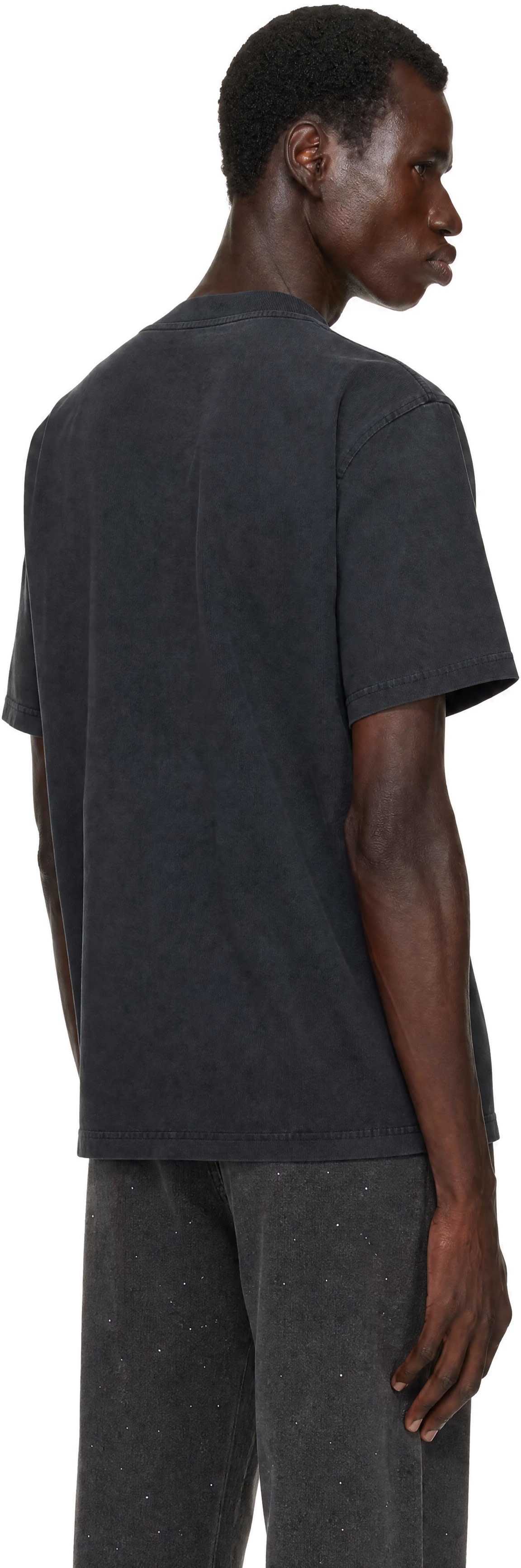 Alexander Wang: Black Short Sleeve Flasher Graphic T-shirt | SSENSE