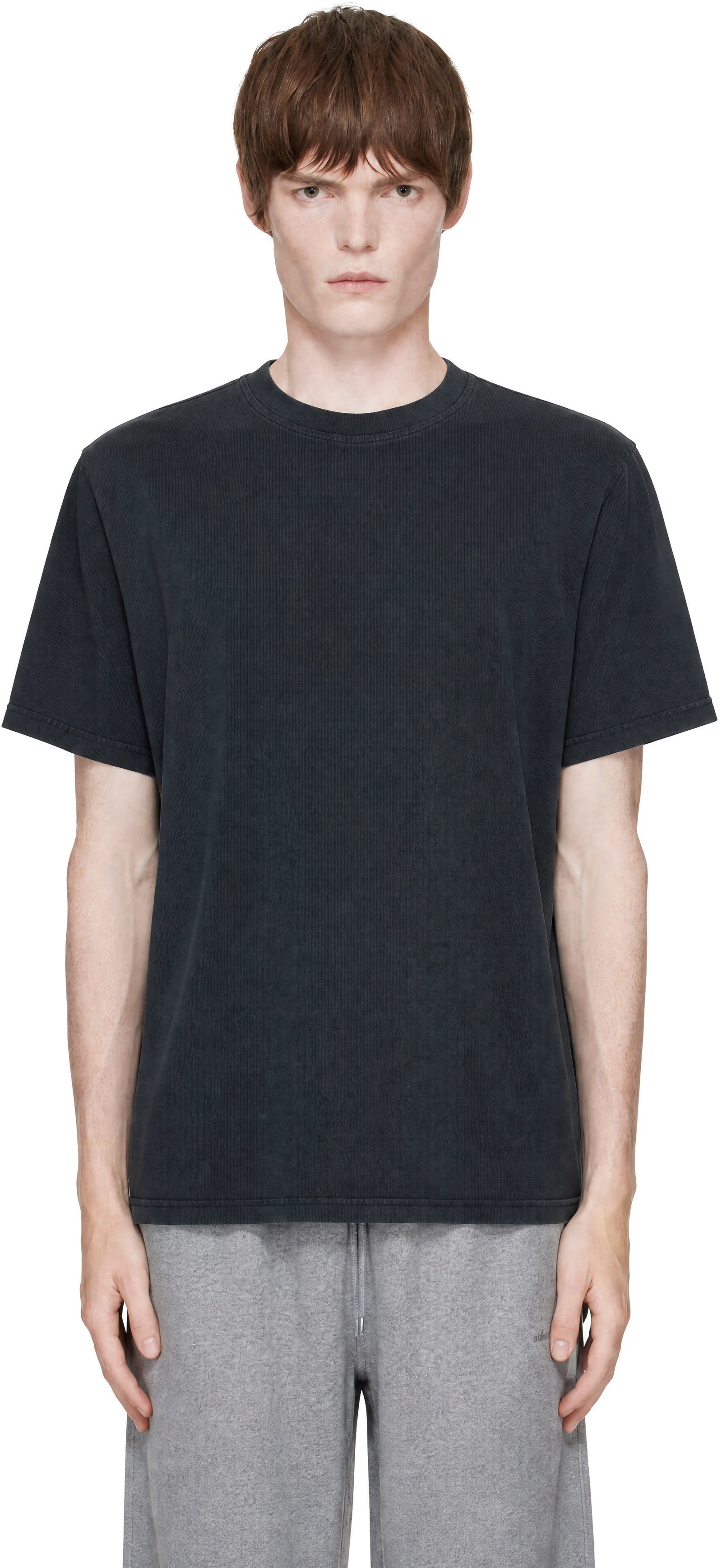 Alexander Wang: グレー Hotfix Card 半袖 グラフィックTシャツ
