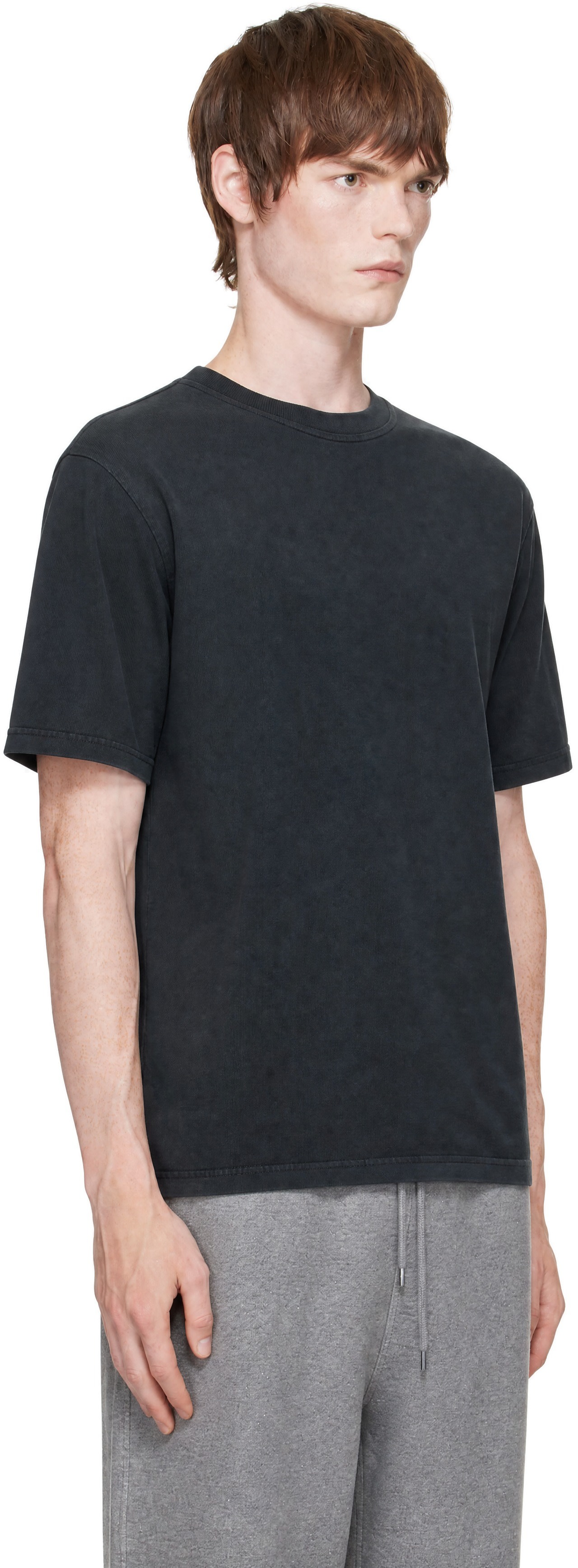 Alexander Wang: グレー Hotfix Card 半袖 グラフィックTシャツ