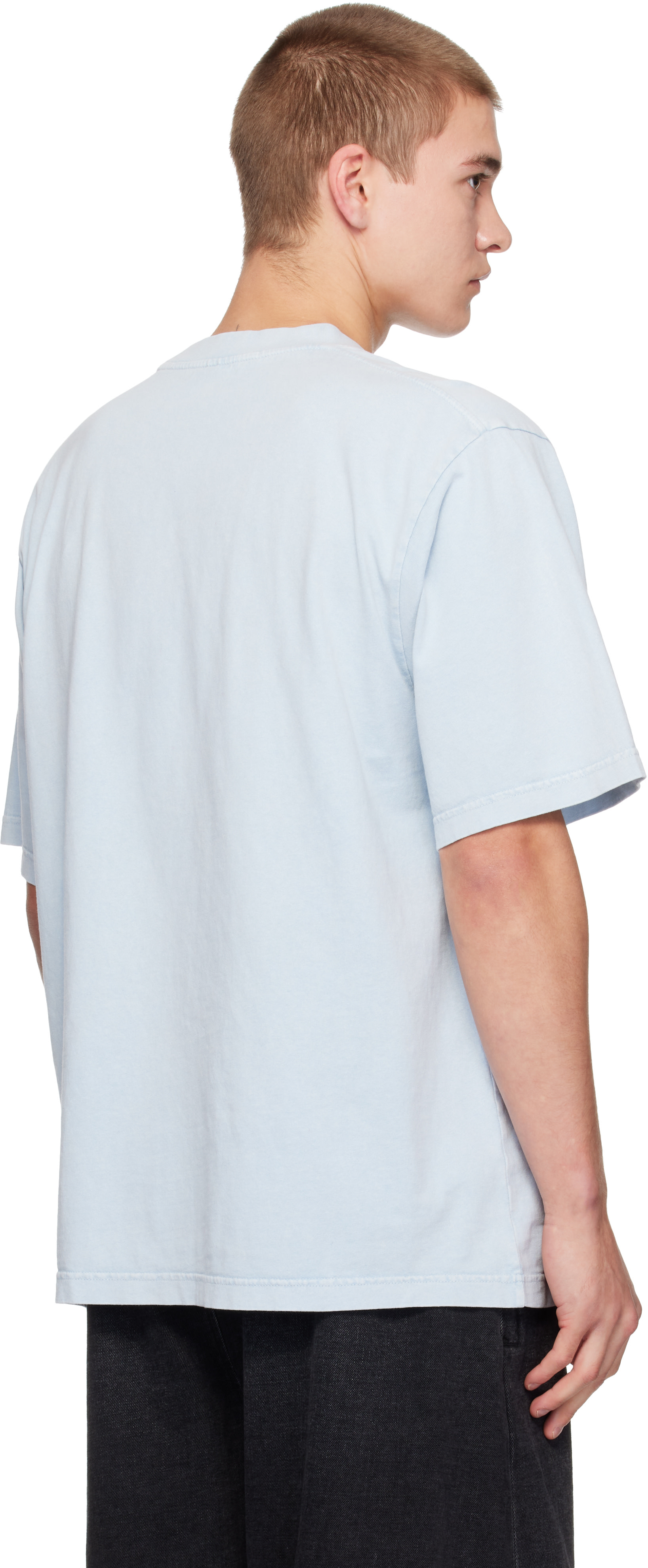 Alexander Wang - Blue Logo Print T-shirt