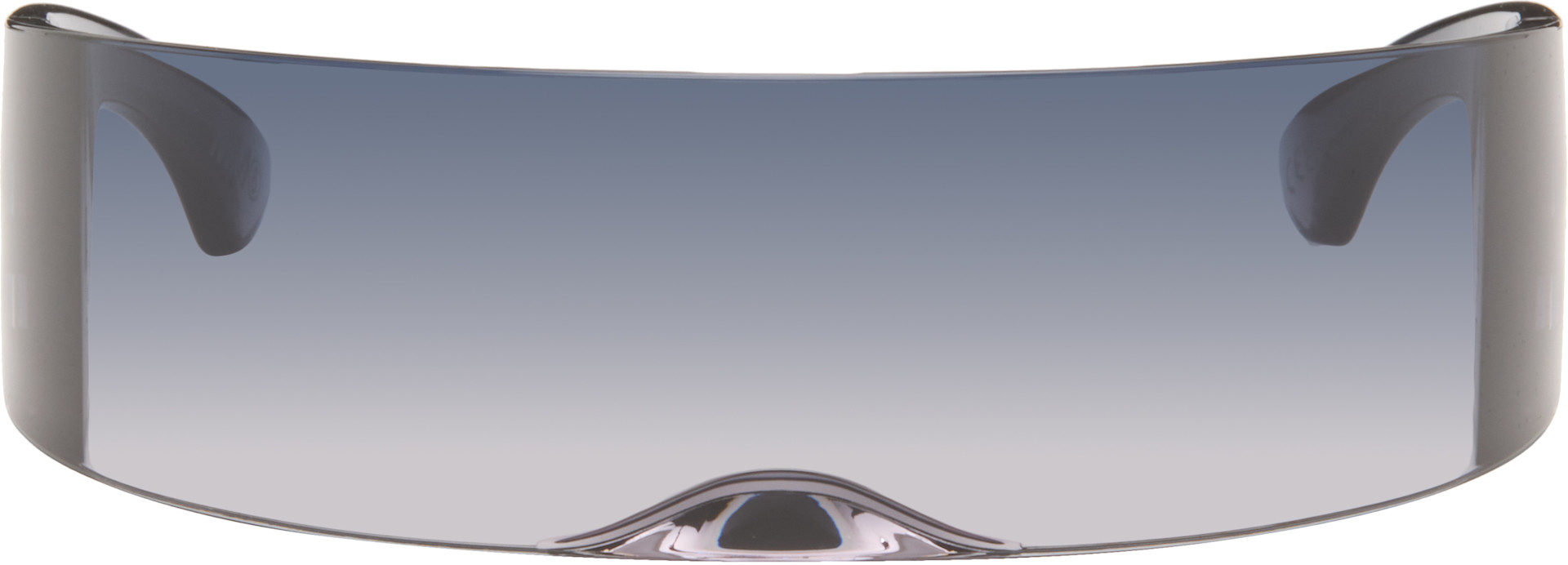MM6 Maison Margiela: SSENSE Exclusive Gray Shield Sunglasses