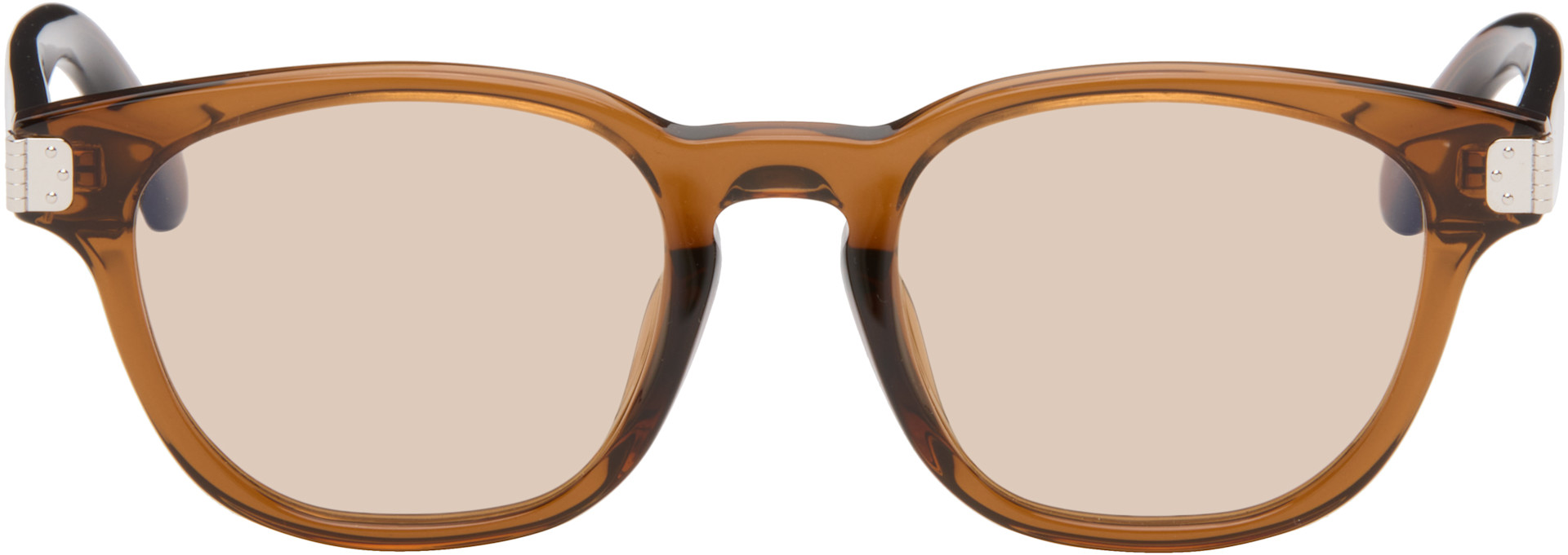 MM6 Maison Margiela: Brown 17 Sunglasses | SSENSE