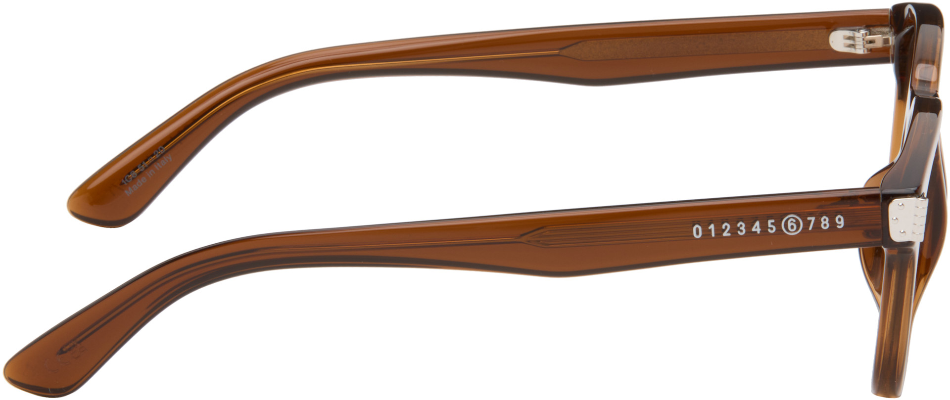 MM6 Maison Margiela: Brown 17 Sunglasses | SSENSE
