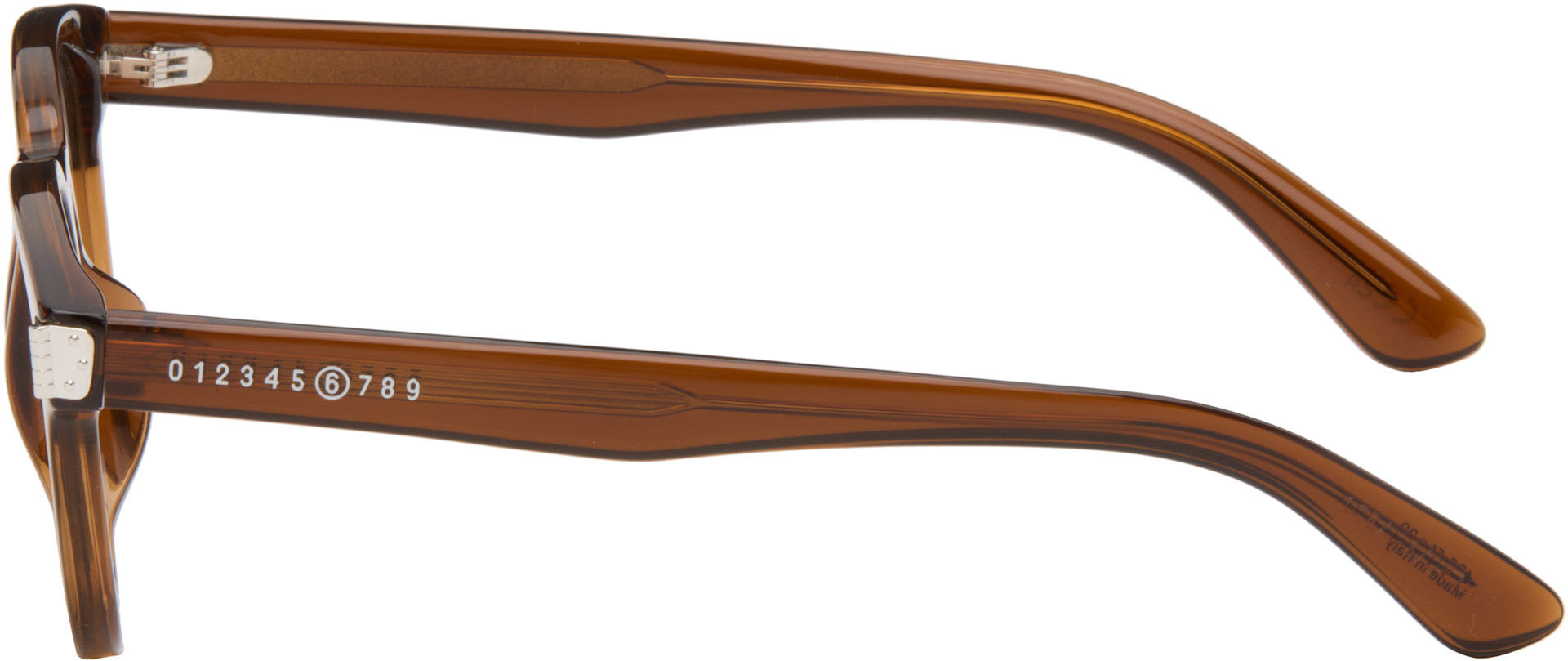 MM6 Maison Margiela: Brown 17 Sunglasses | SSENSE