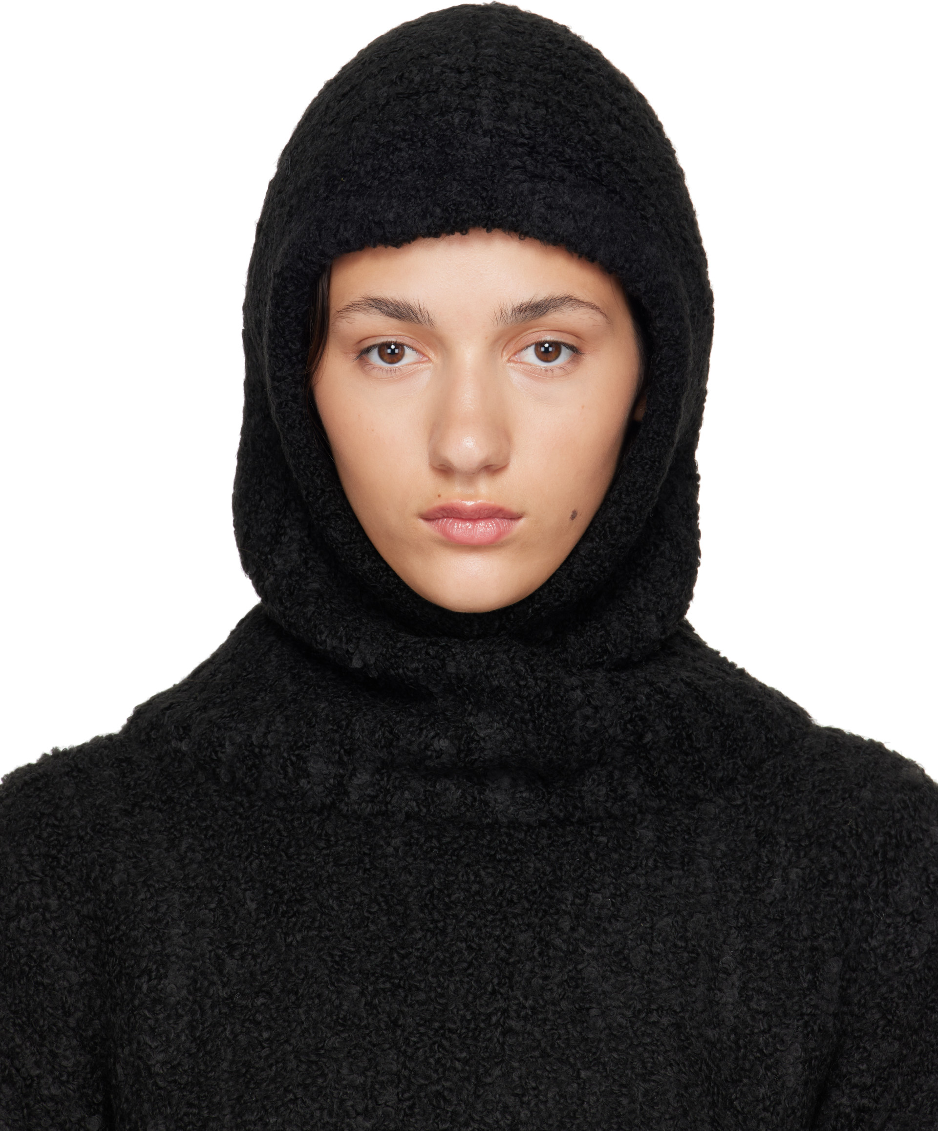 MM6 Maison Margiela: Black Logo Balaclava | SSENSE