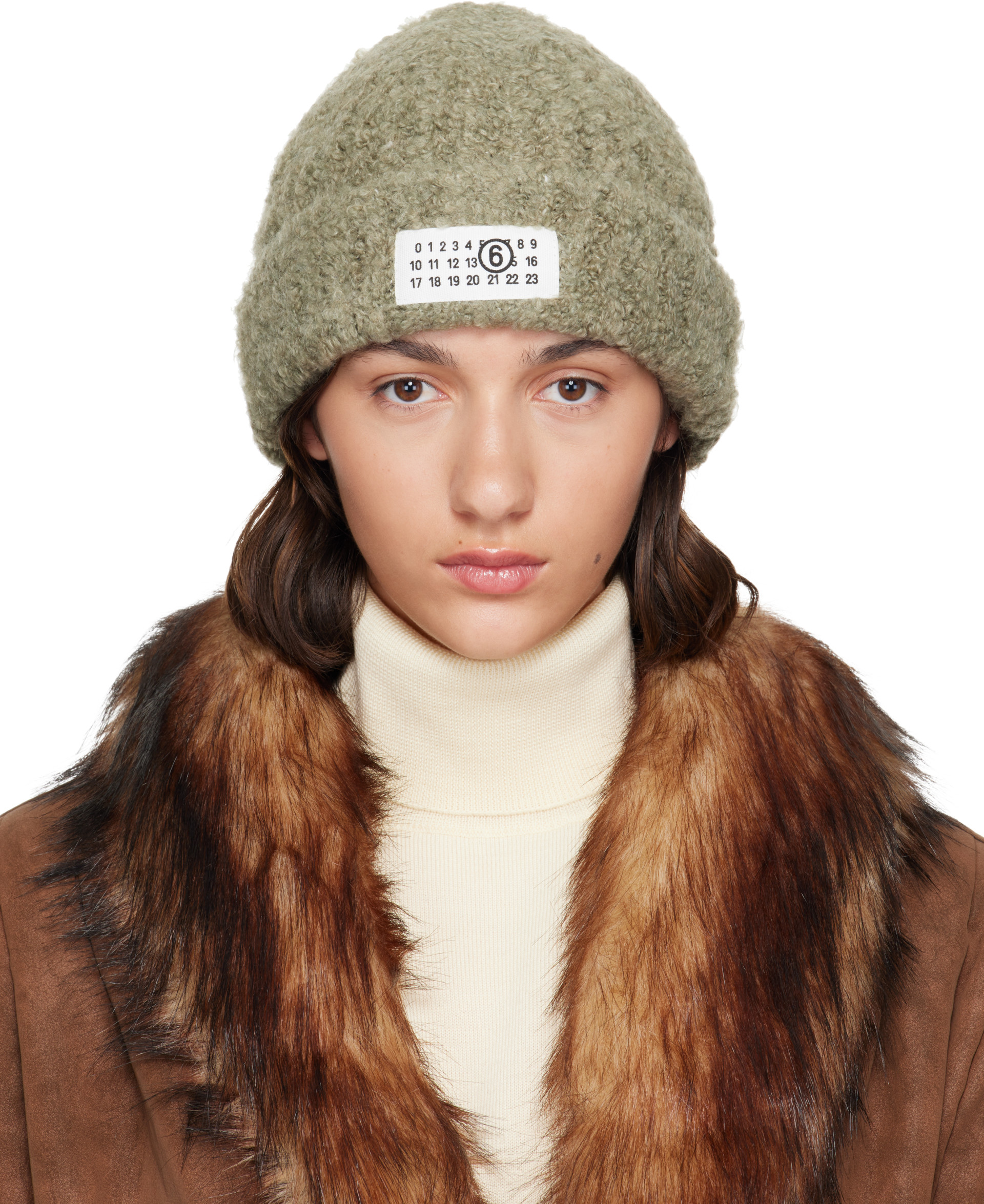 MM6 Maison Margiela - Bonnet vert à logo