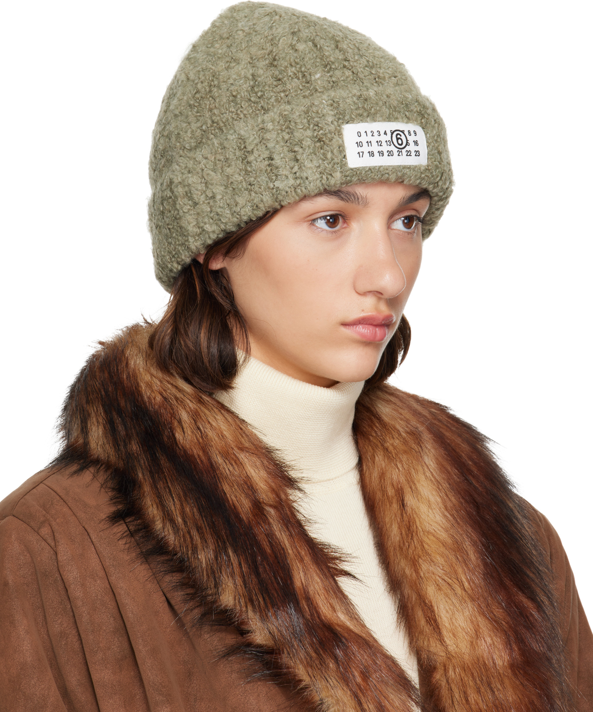 MM6 Maison Margiela - Bonnet vert à logo