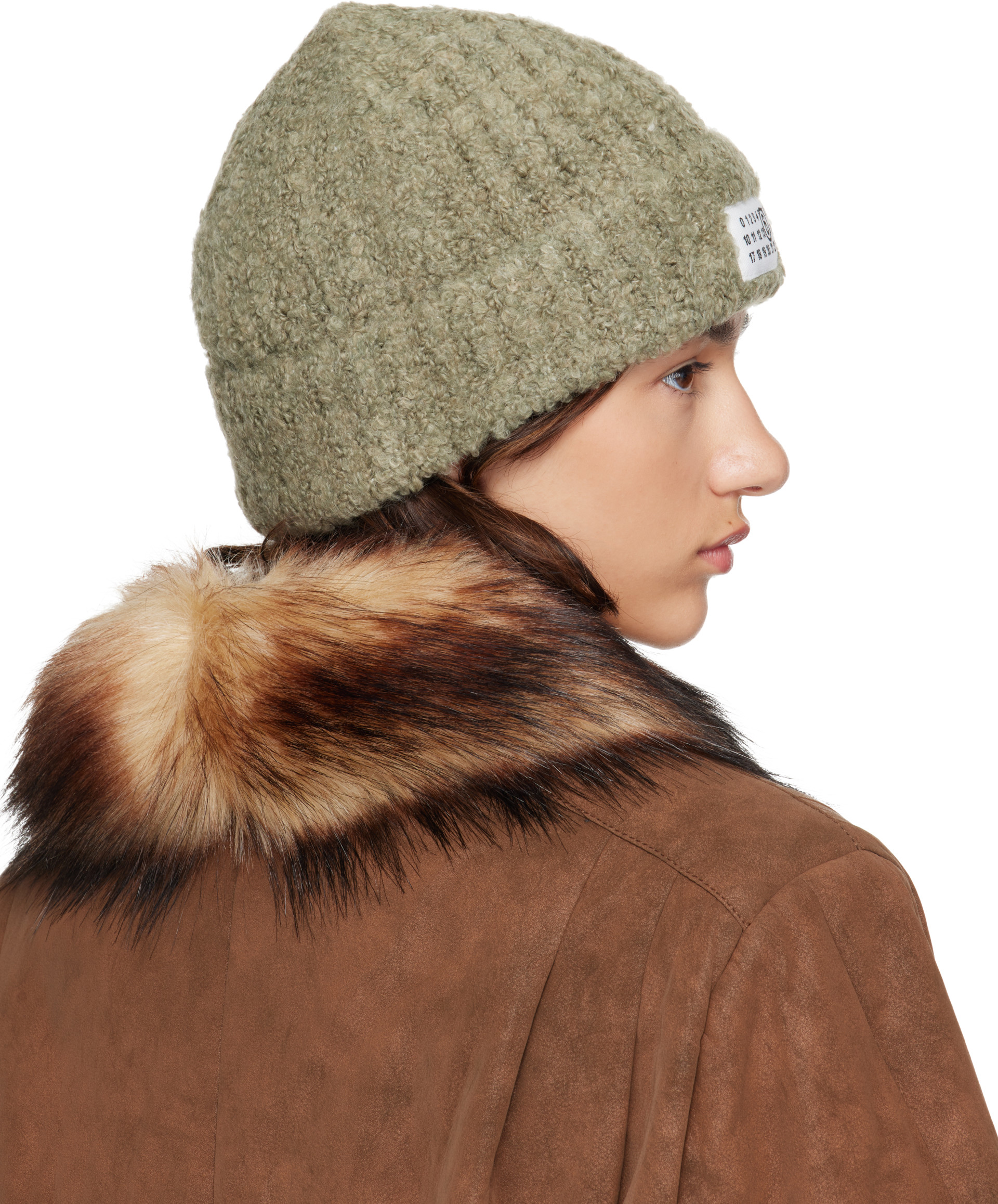 MM6 Maison Margiela - Bonnet vert à logo