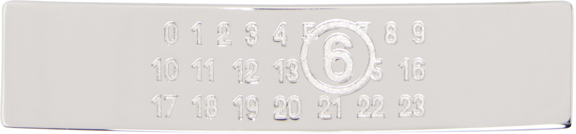 MM6 Maison Margiela - Barrette à logo numérique