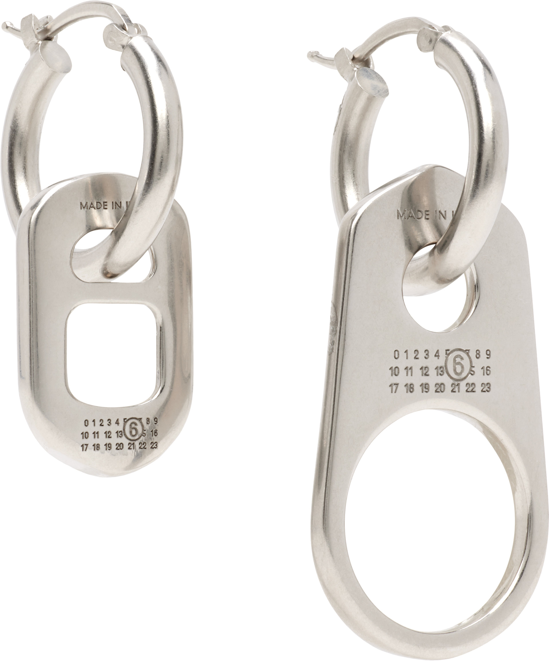 アクセサリー Maison Margiela MM6 Maison Margiela: Bottle Cap Drop Earrings | SSENSE