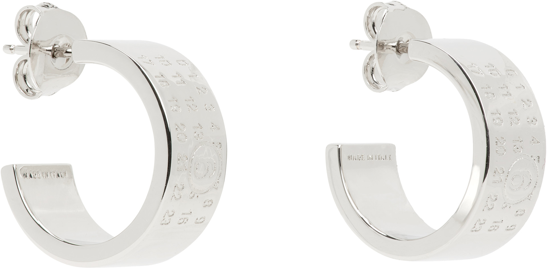 MM6 Maison Margiela: Numeric Minimal Signature フープピアス
