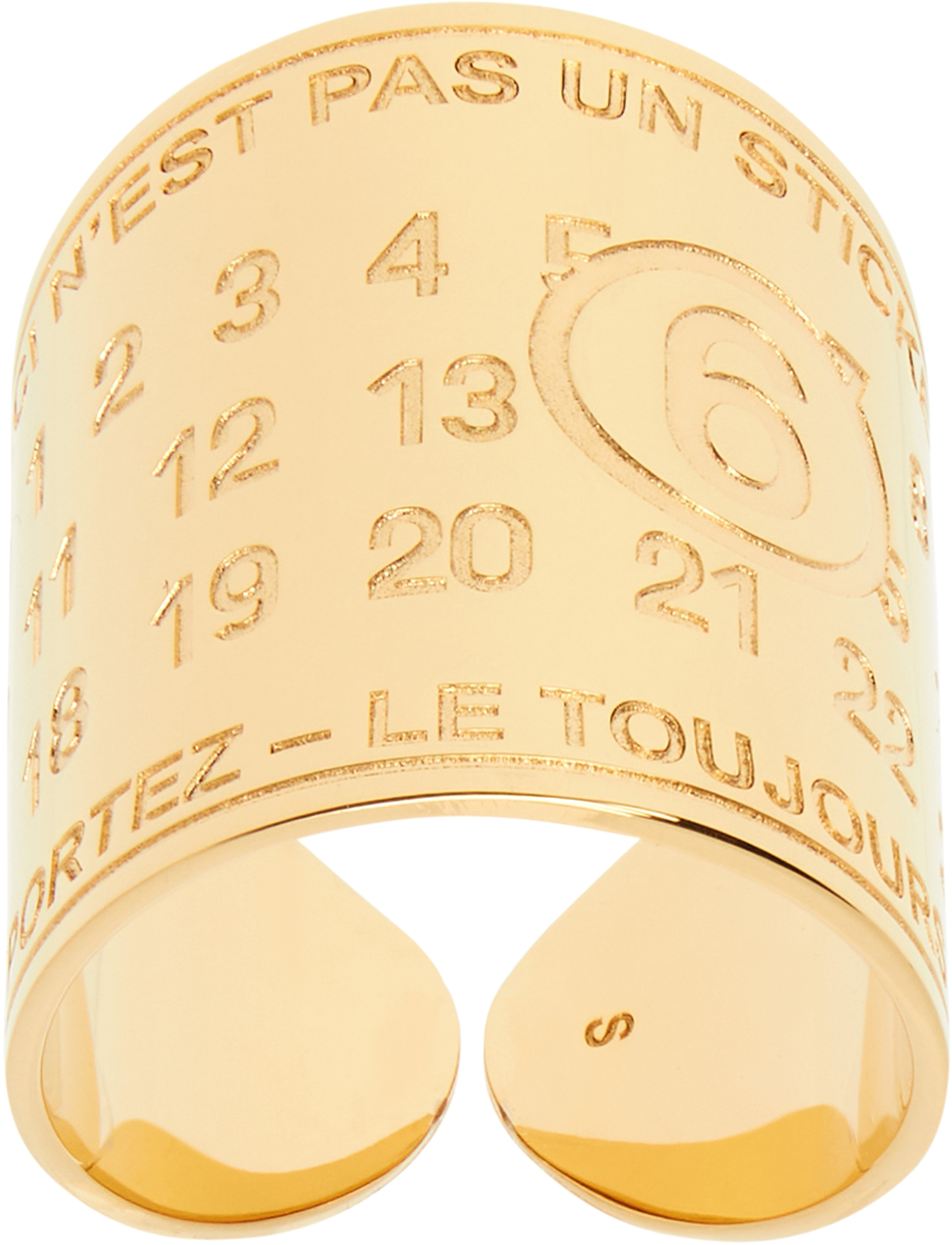 MM6 Maison Margiela: Souvenir Sticker Band Ring | SSENSE