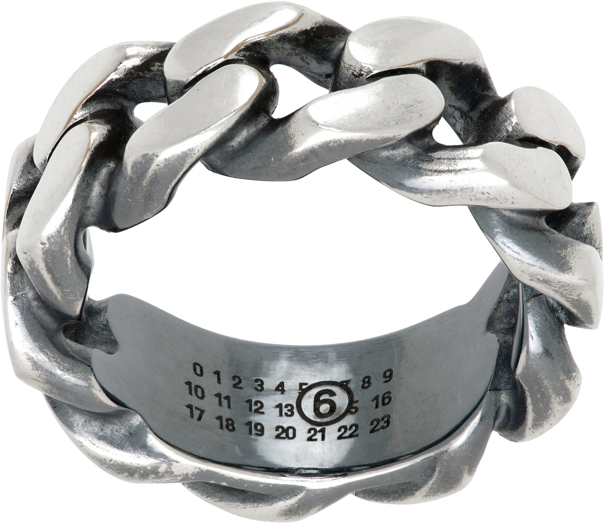MM6 Maison Margiela: Chain Ring | SSENSE