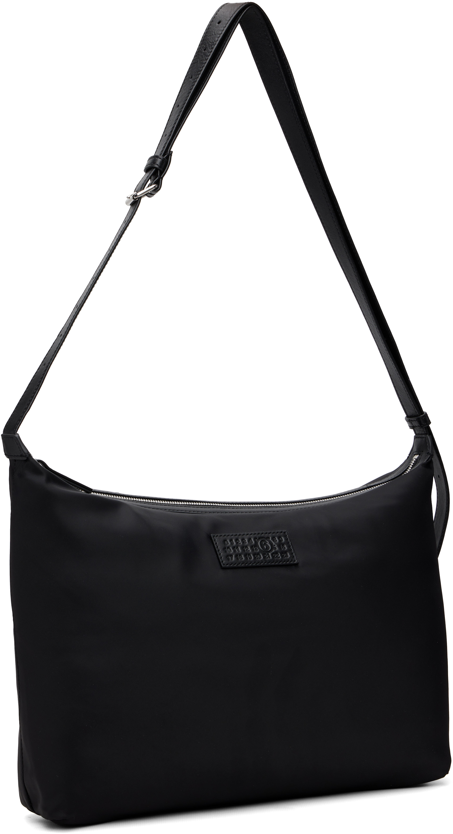 MM6 Maison Margiela: Black Numeric Crossbody Bag | SSENSE