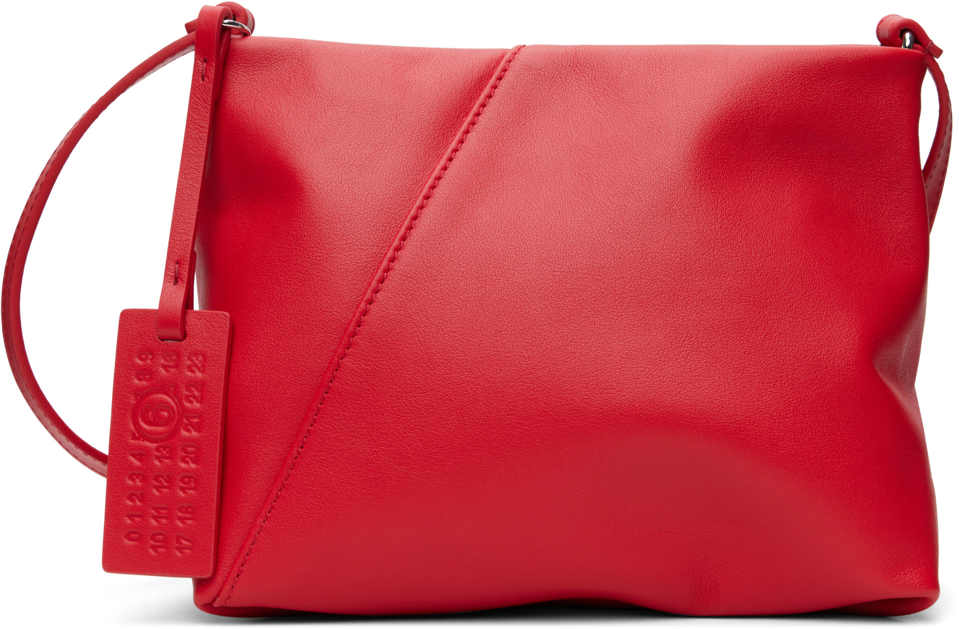 MM6 Maison Margiela: Red Folded Shoulder Bag | SSENSE Canada