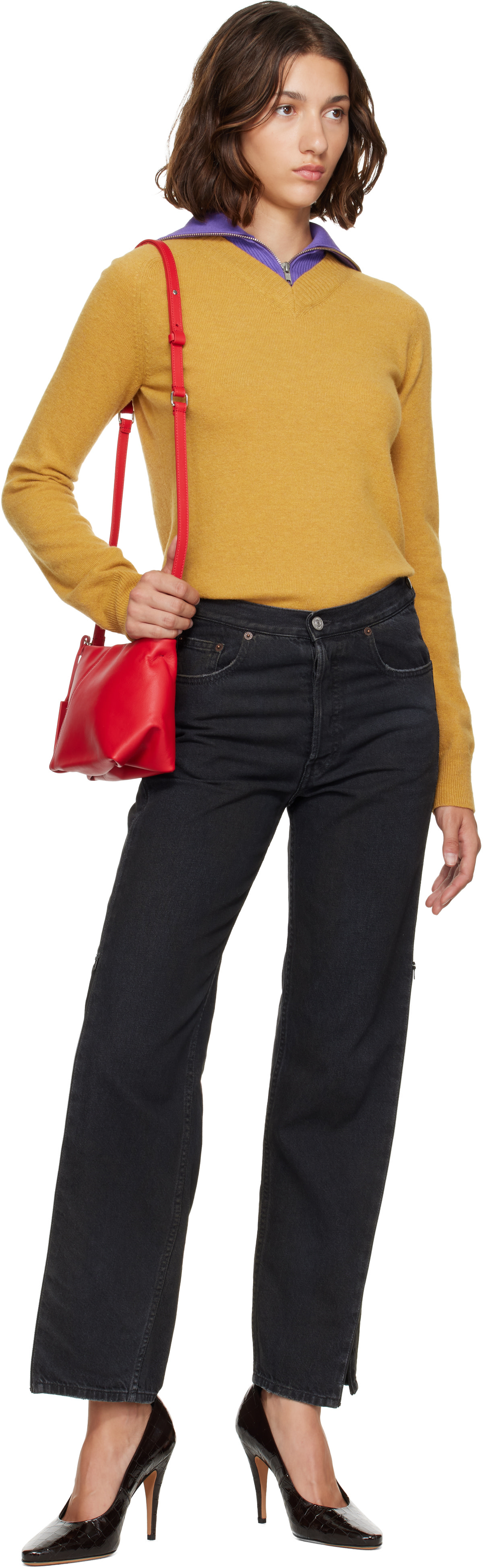 MM6 Maison Margiela - レッド Folded ショルダーバッグ