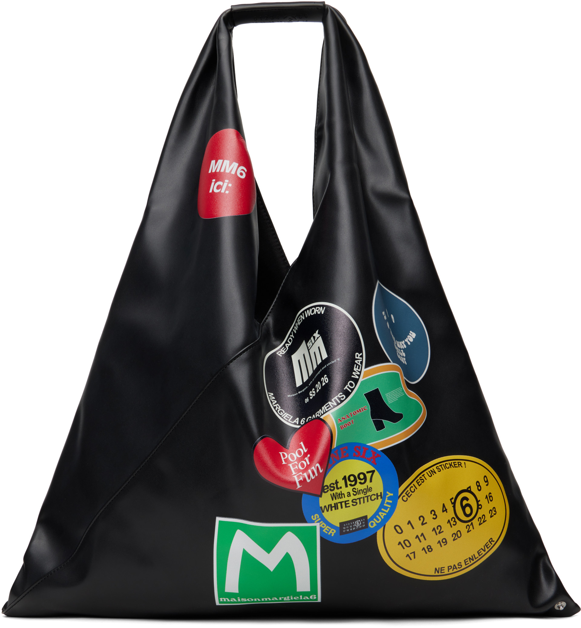 アート・デザイン・音楽 MM6 Maison Martin Margiela Special Box MM6 Maison Margiela: Black Classic Medium Tote | SSENSE