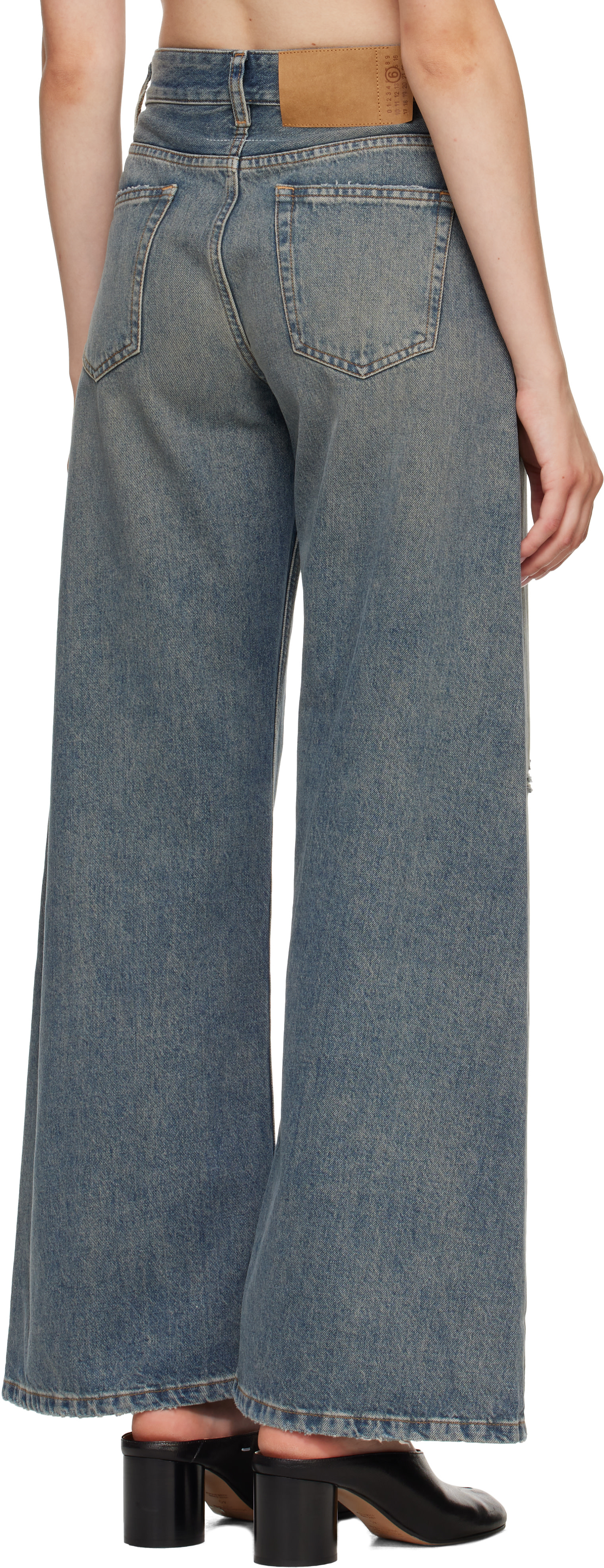 MM6 Maison Margiela - Jean ample bleu marine