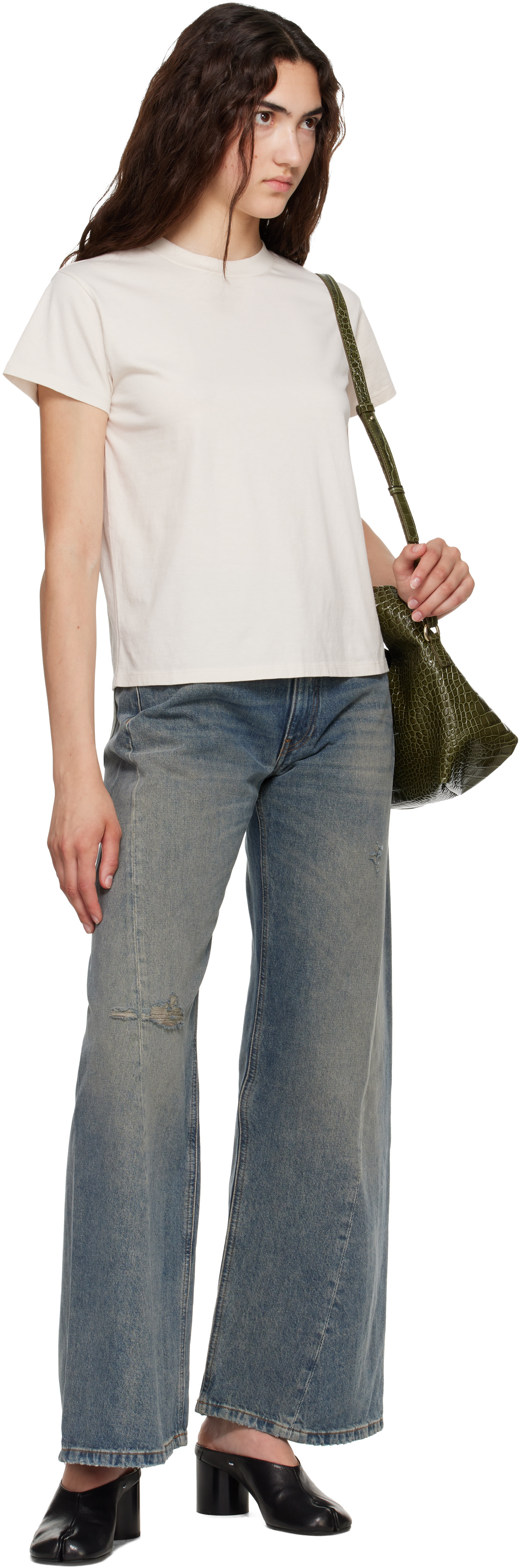 MM6 Maison Margiela - Jean ample bleu marine