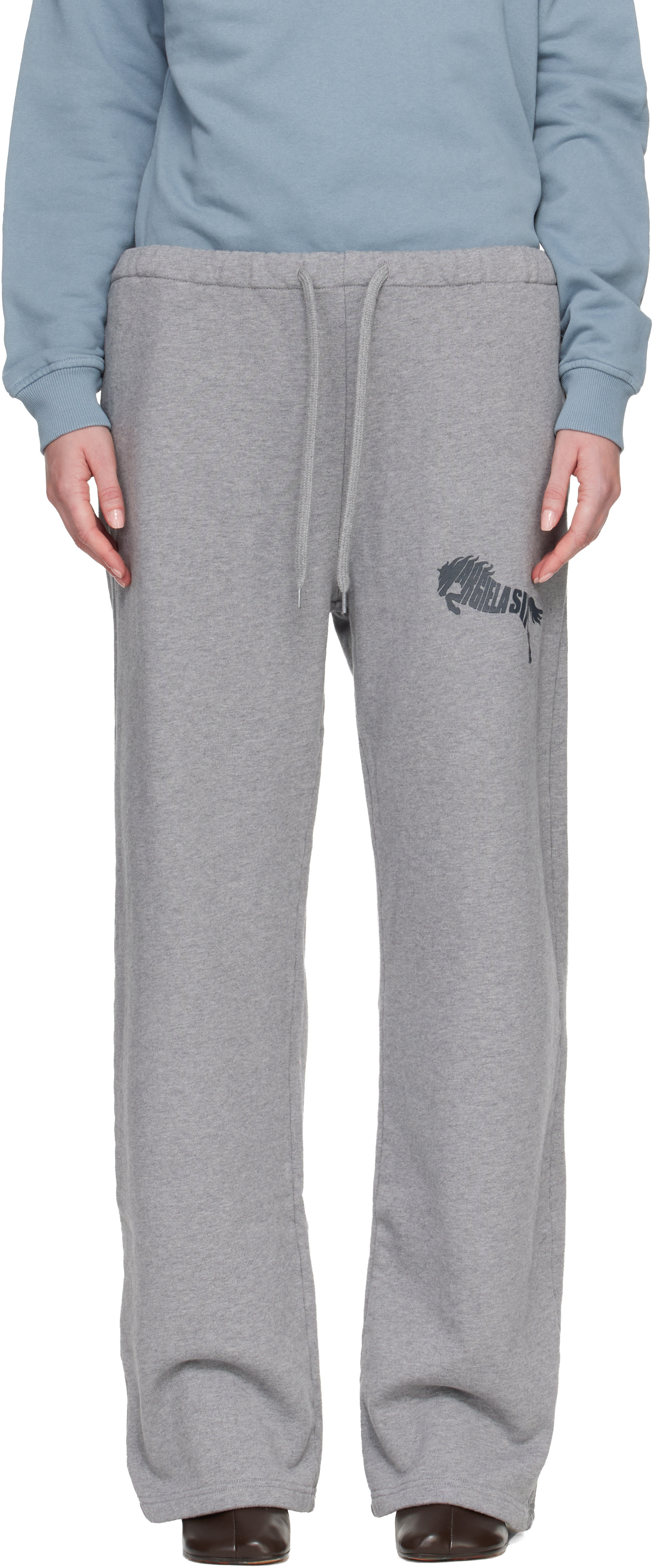 [Maison Margiela] スウェットパンツ MM6 Maison Margiela: グレー コットン スウェットパンツ | SSENSE 日本