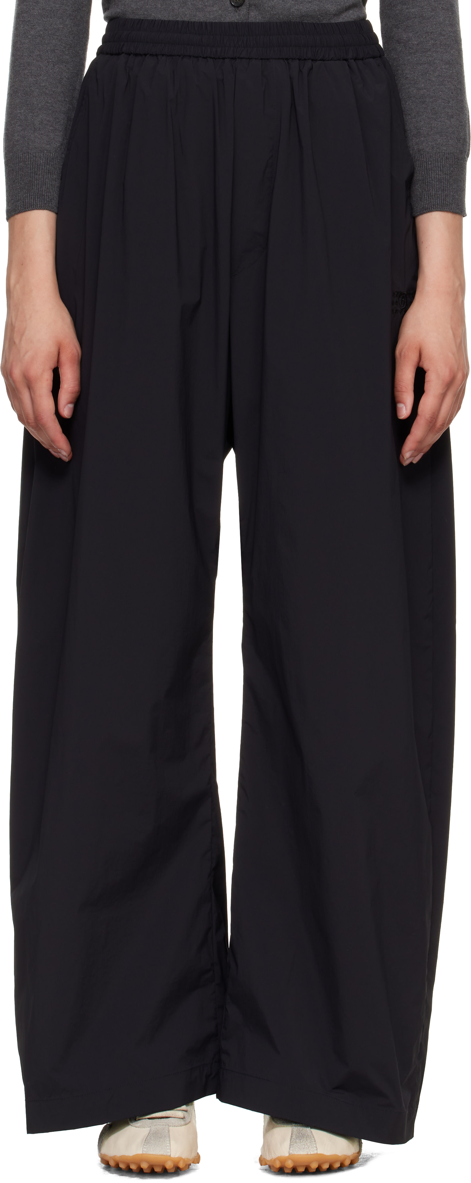 MM6 Maison Margiela - Pantalon ample noir