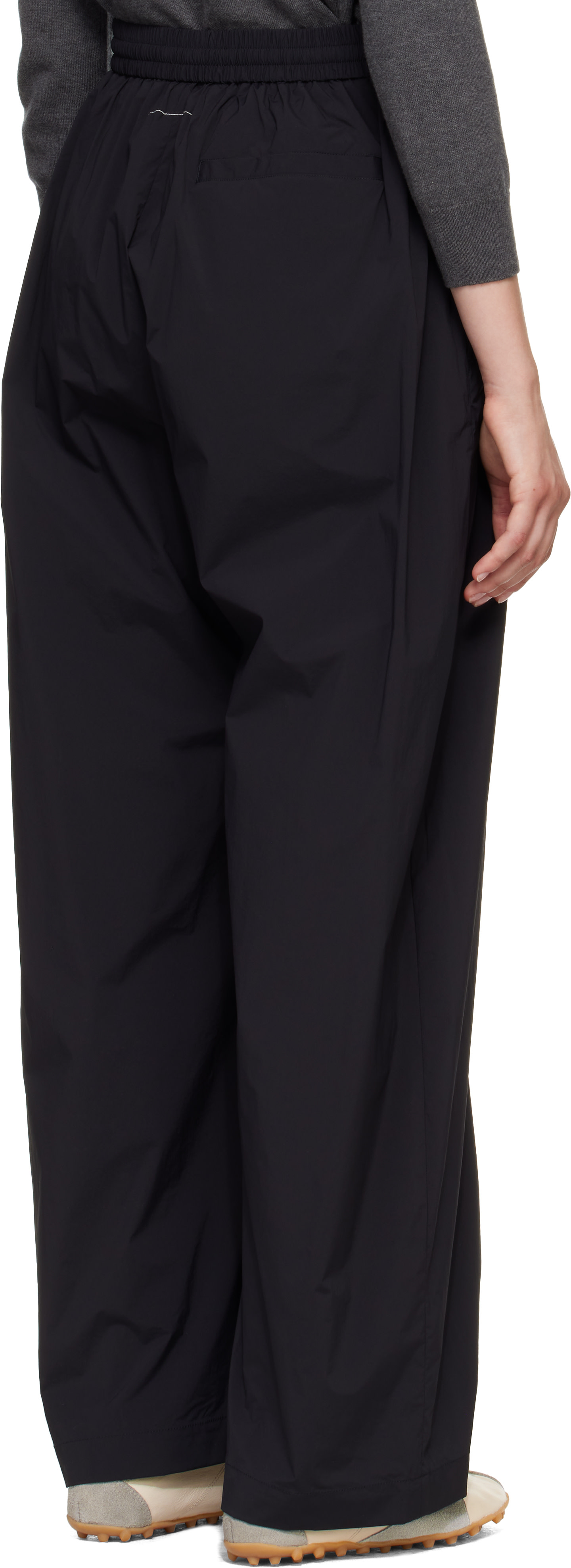 MM6 Maison Margiela - Pantalon ample noir