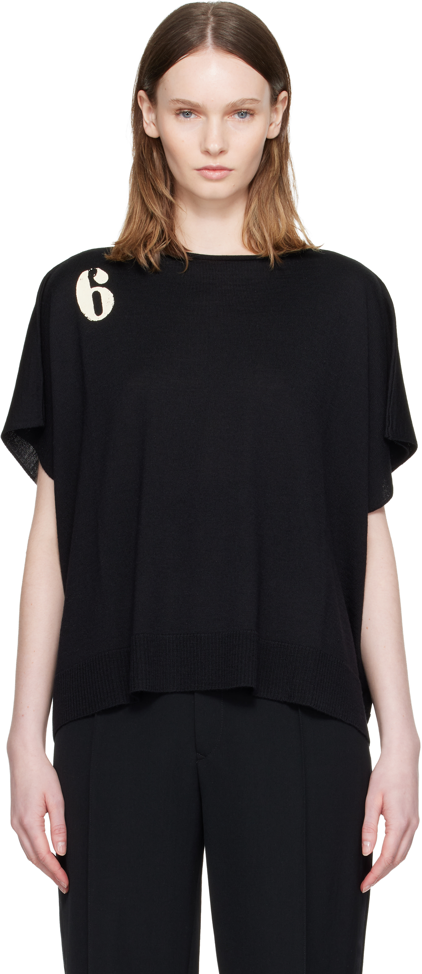 MM6 Maison Margiela - Haut '6' noir