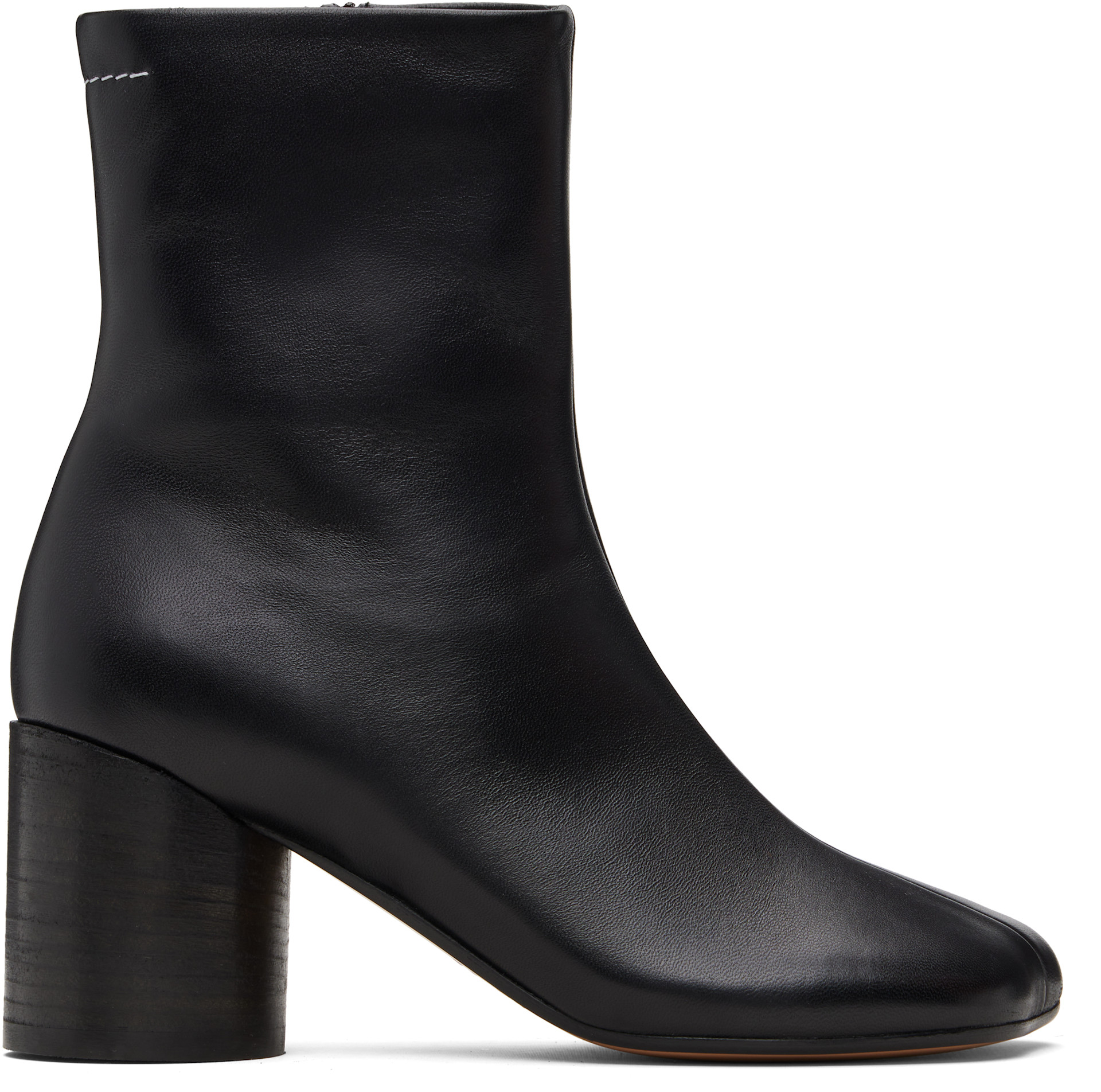 靴 Maison Margiela MM6 Platform Ankle Boots MM6 Maison Margiela: Black Anatomic Ankle Boots | SSENSE
